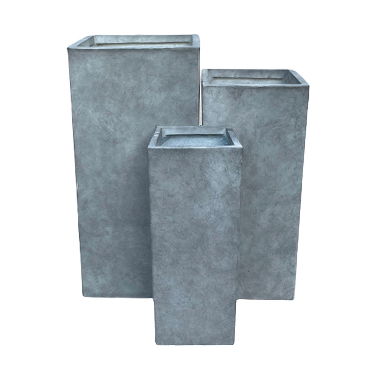 Haveson Pflanzsäule Wiped grey 35 x 35 x 70 cm Bild 2