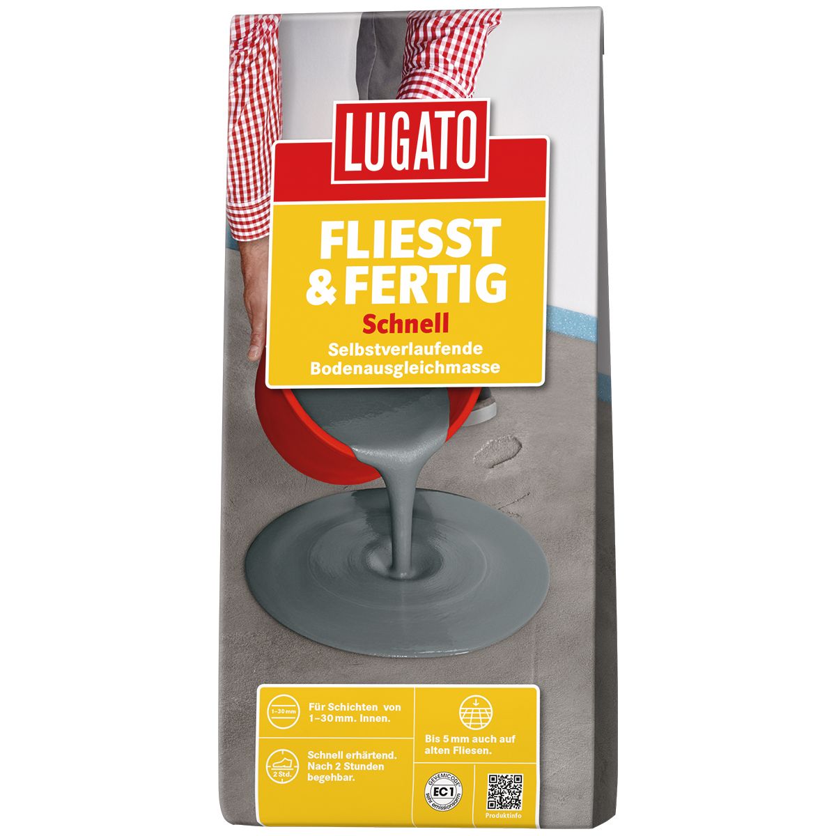 Lugato Ausgleichsmasse Fliesst und Fertig Schnell 5 kg