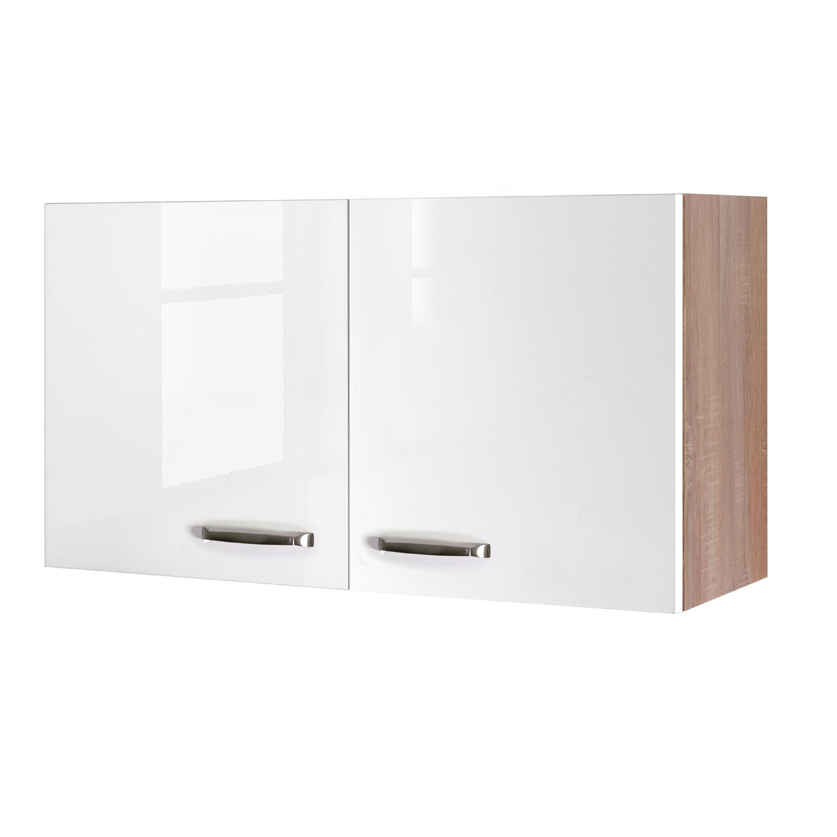 Flex-Well Küchenoberschrank „Valero“, 100x54,8x32 cm, weiß/Sonoma Eiche