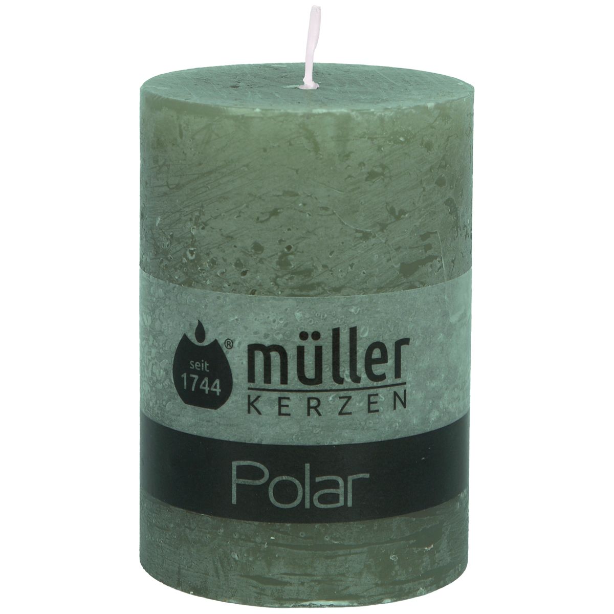 Müller Kerzenfabrik Duftlicht Polar Stumpenkerze efeugrün 100/68mm