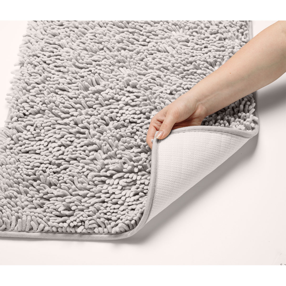 Wenko  Badematte Chenille Light Grey 50 x 80 cm Bild 3