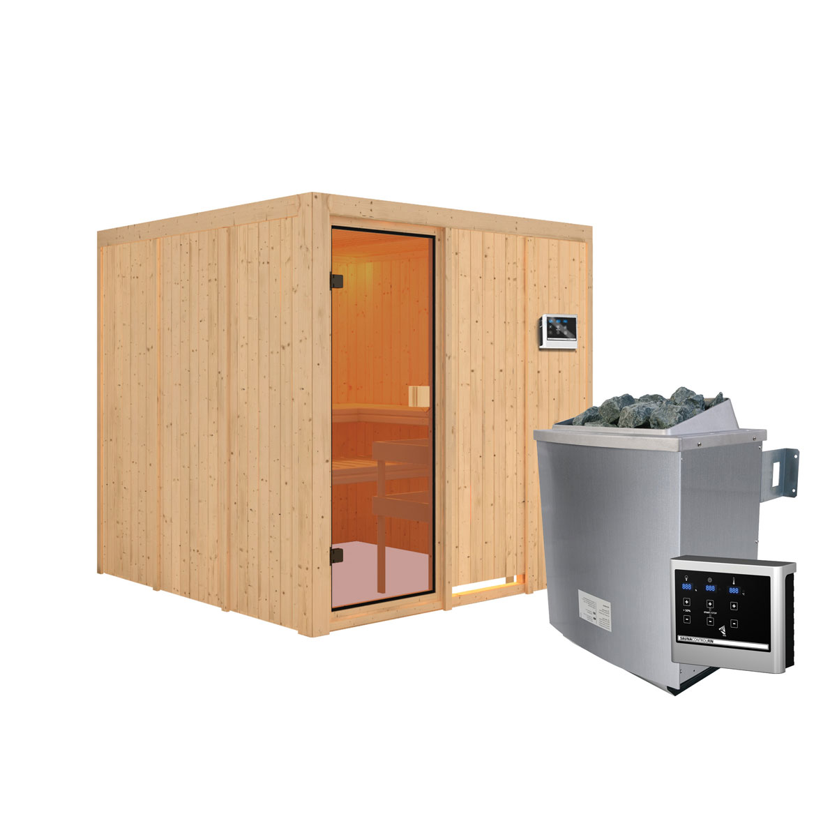 Karibu Sauna Oulu naturbelassen externe Steuerung Bild 3