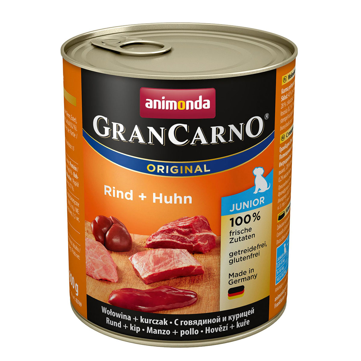 animonda Gran Carno Dog Junior Rind und Huhn 800g Dose
