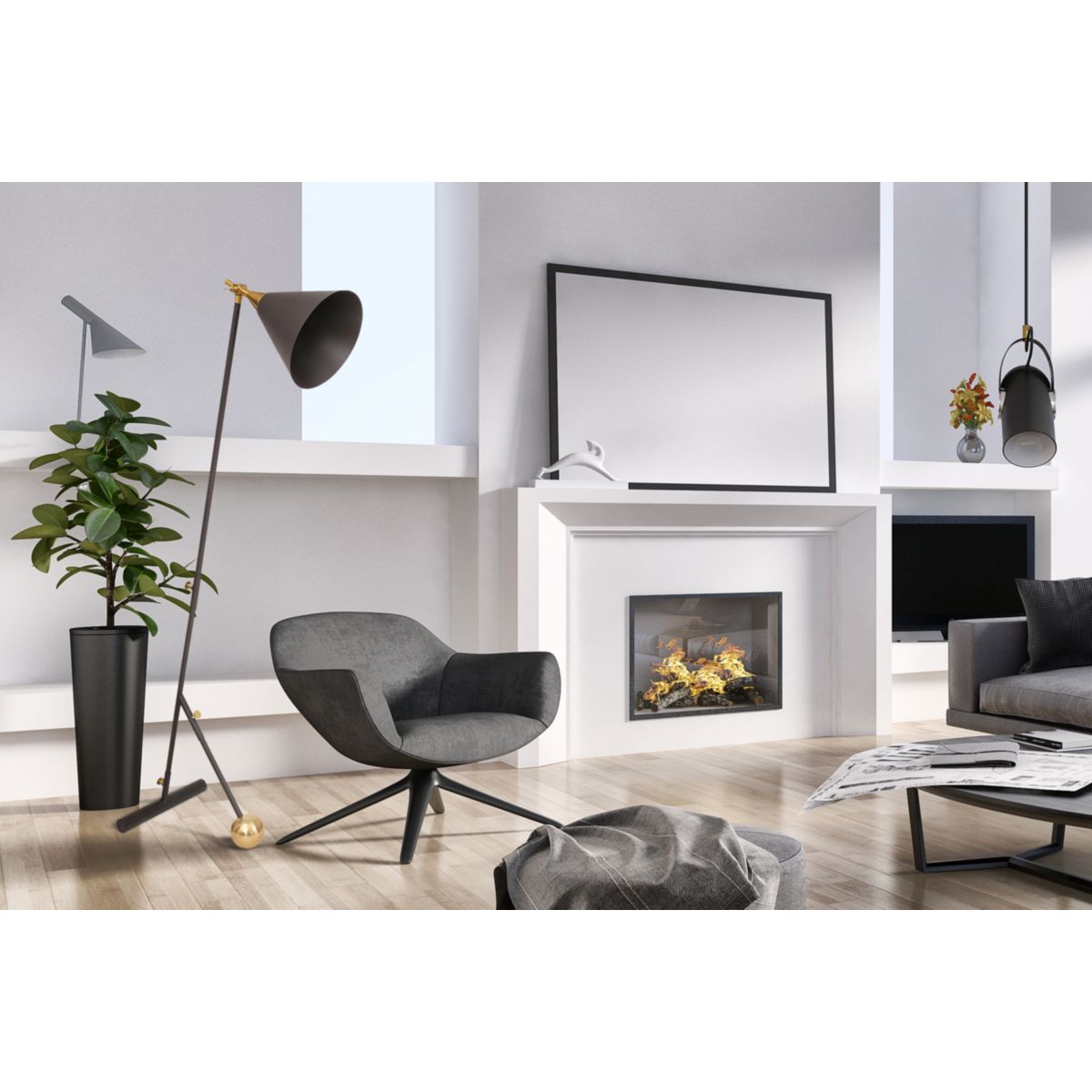 Stehlampe Celeste 225 schwarz gold Bild 4