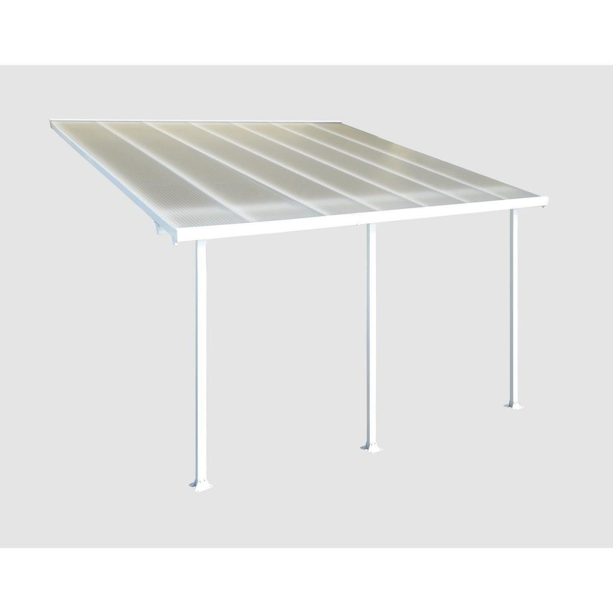 Palram Terrassenüberdachung Feria 425 x 300 cm weiß