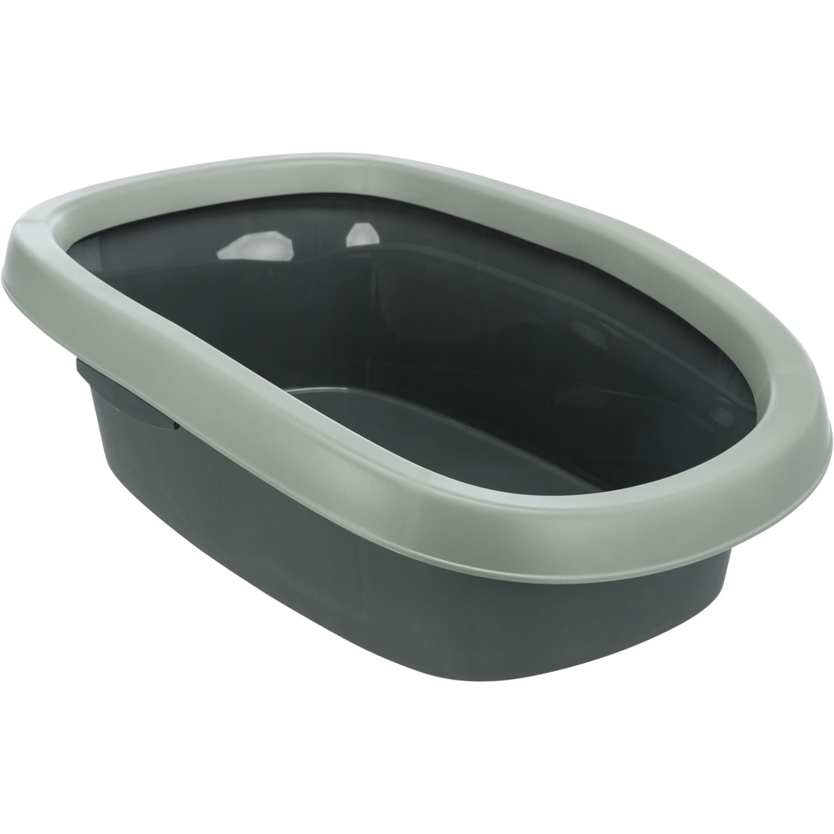 Trixie Be Eco Katzentoilette Carlou Rand 31 x 14 x 43 cm anthrazit/grau-grün