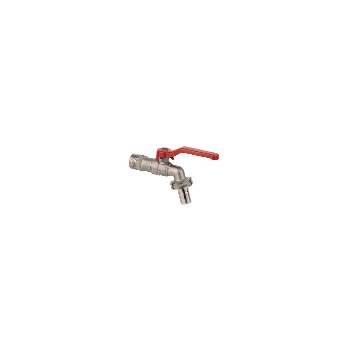 Kirchhoff Kugel-Auslaufhahn 1/2" AG x 1/2" matt verchromt