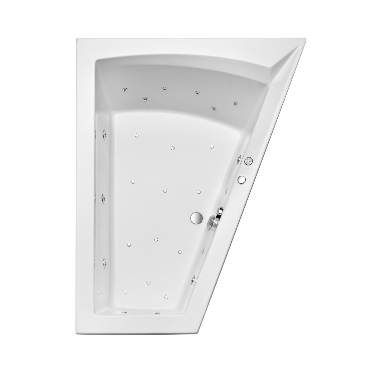 Ottofond Whirlpool-Komplettset Galia Mod A 160 x 100 cm inklusive Farblichtwechsler  Bild 1