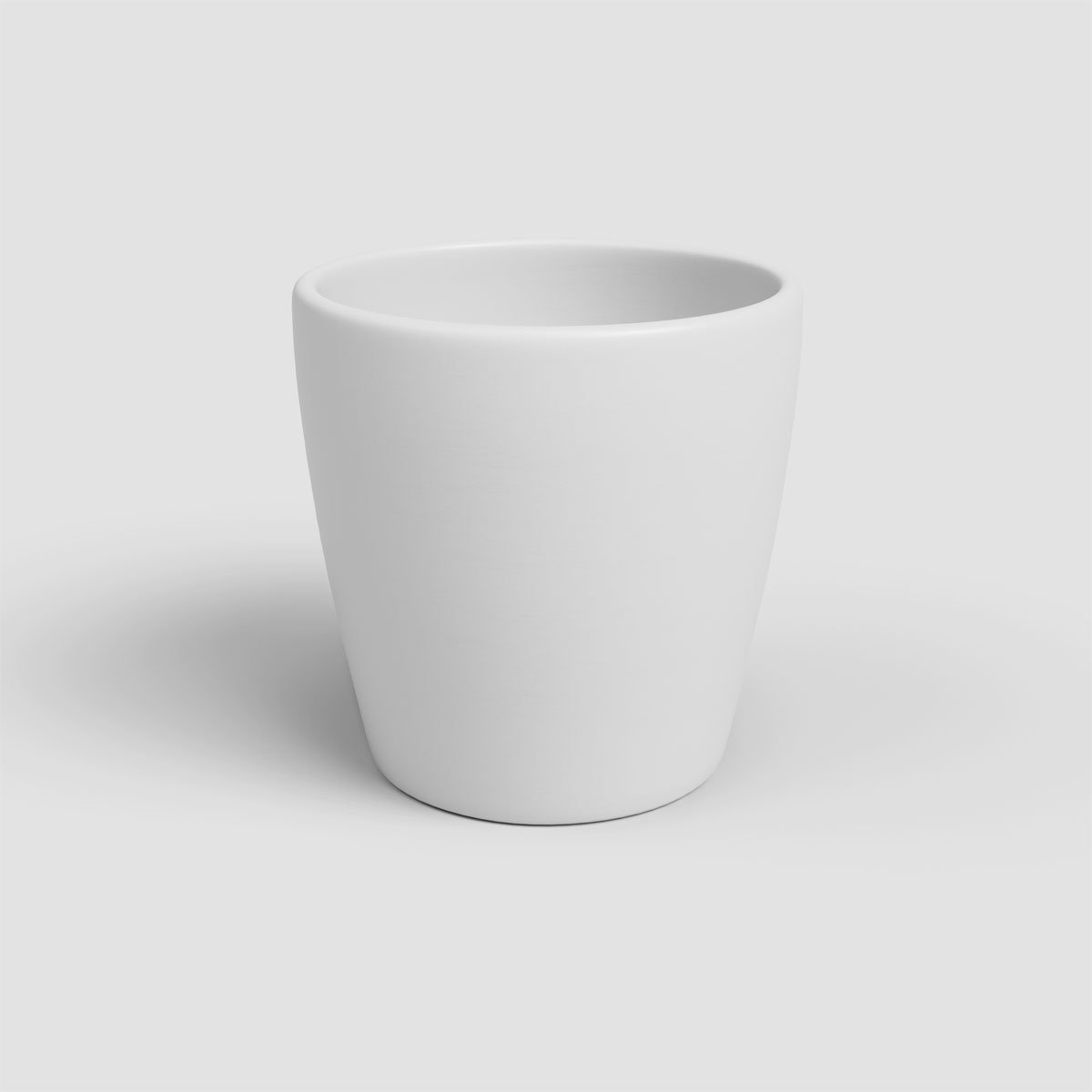 Orchideentopf Thalia matt weiß 14 cm