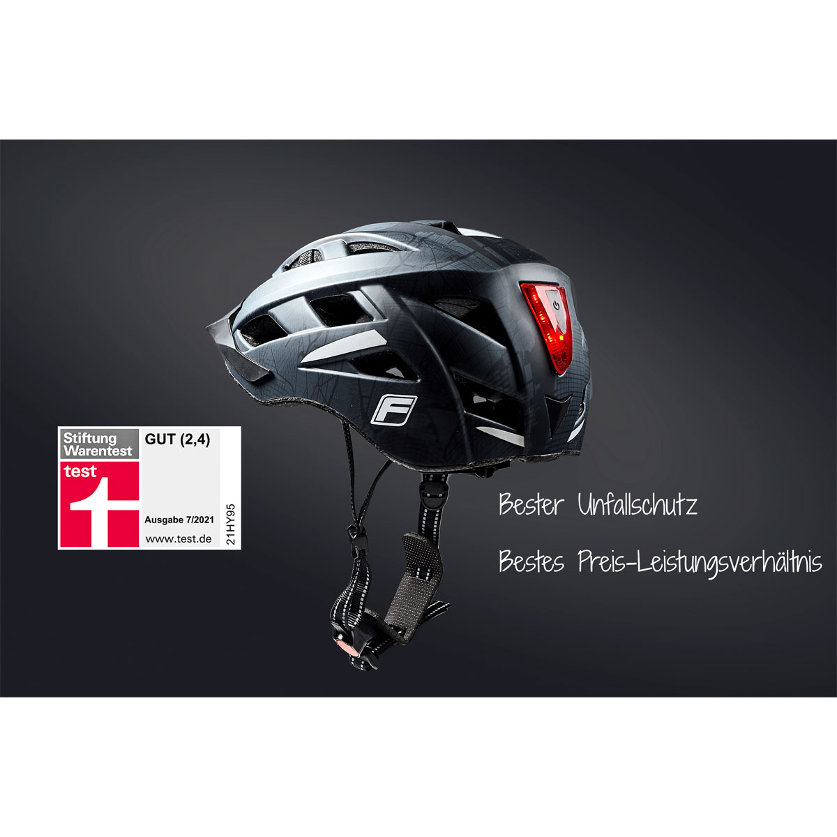 Fischer Bikes Fahrradhelm Urban Brooklyn S/M anthrazit Bild 3