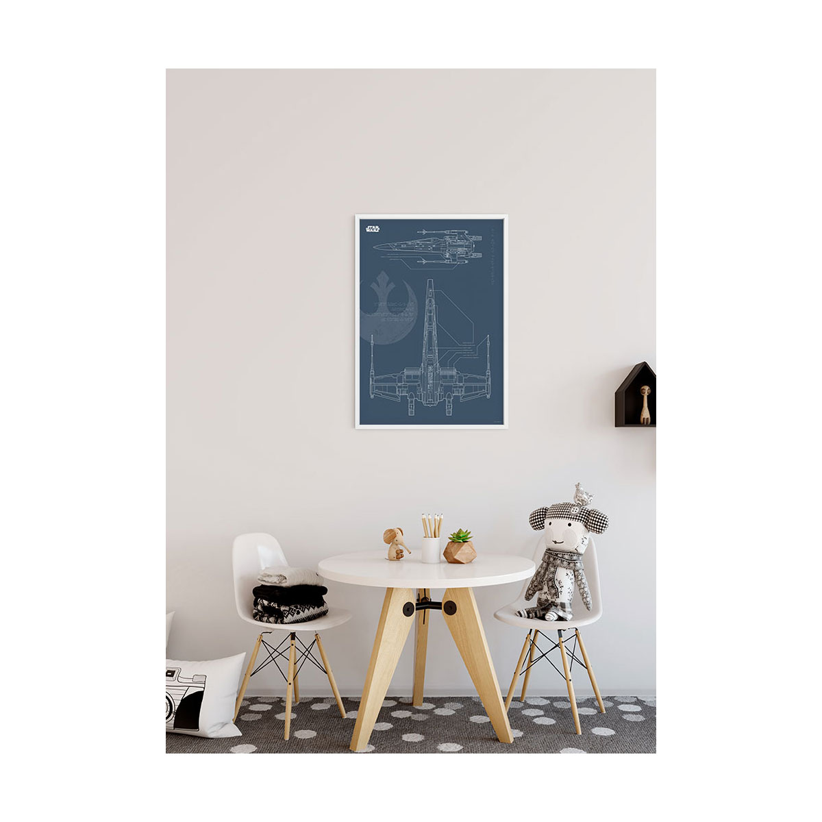 Komar  Wandbild Star Wars Blueprint X-Wing 30x40 cm Bild 4