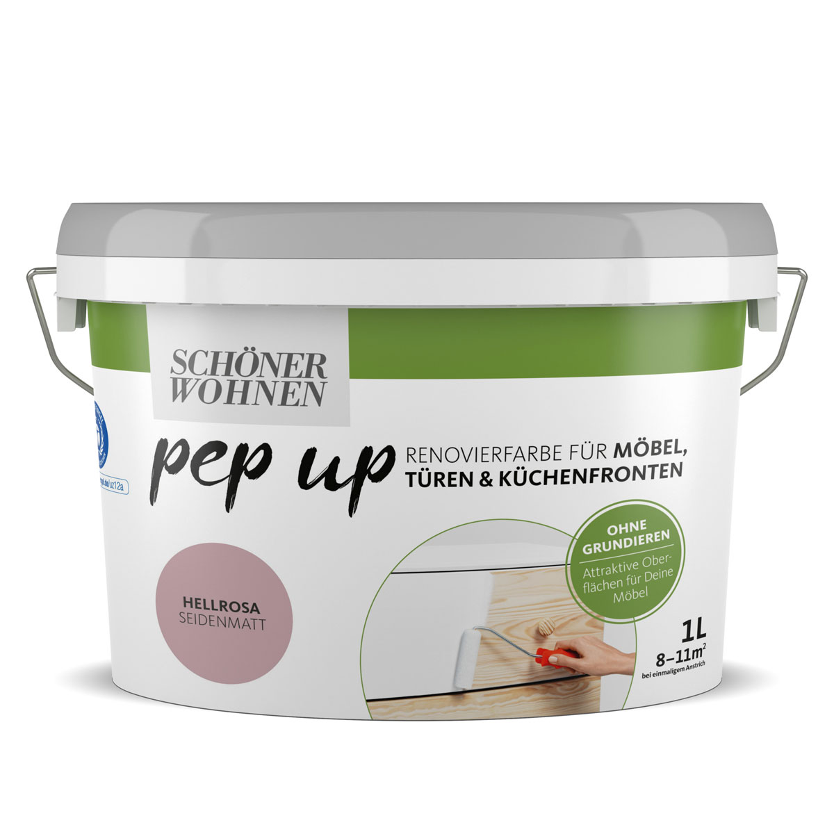 Schöner Wohnen Farbe pep up Möbel- Türen- und Küchenfronten-Lack Hellrosa seidenmatt 1 L