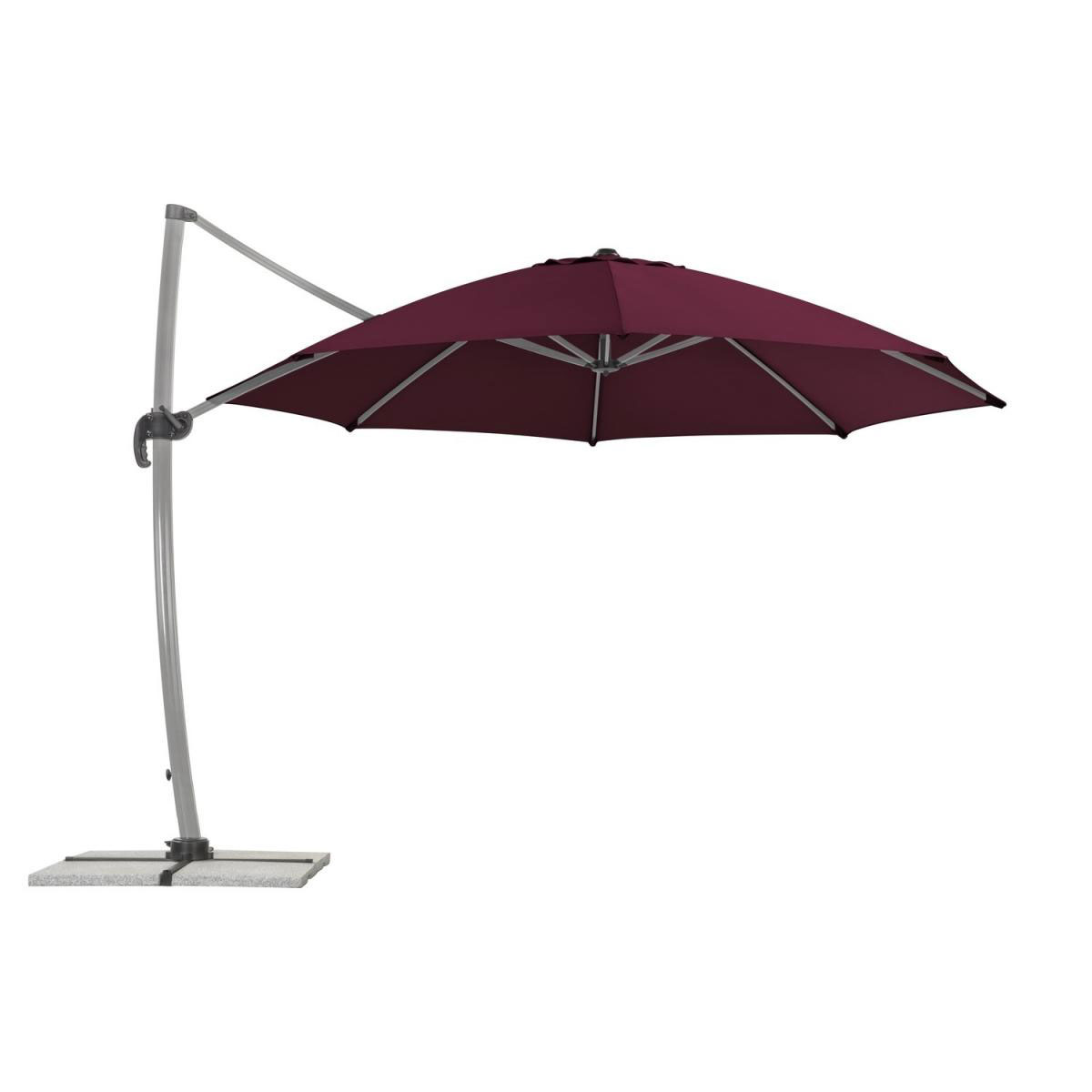 Schneider Schirme Ampelschirm Rhodos Rondo 350 cm Bordeaux
