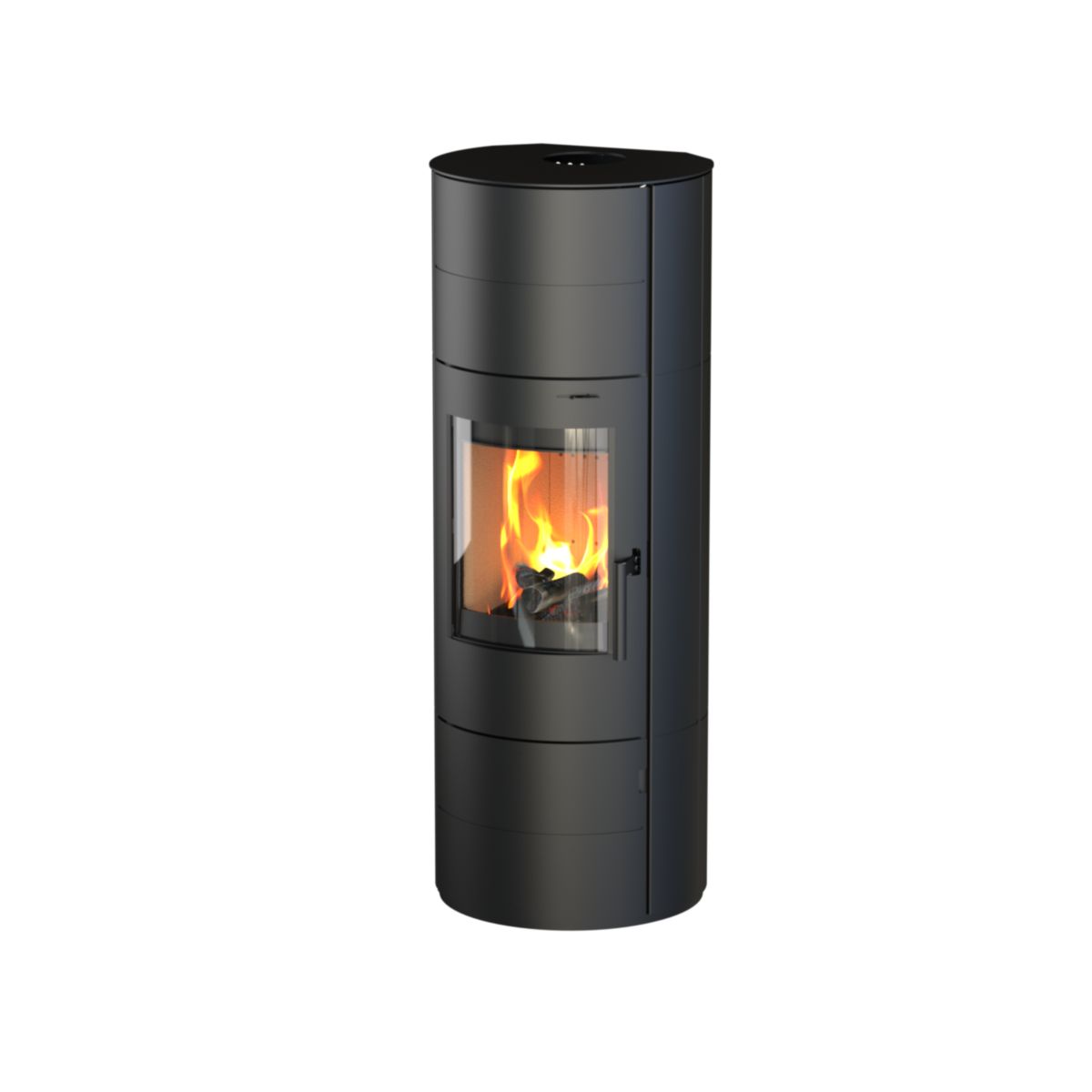 Kaminofen Cumulus Omega Ring Stahl, schwarz, 7 kW