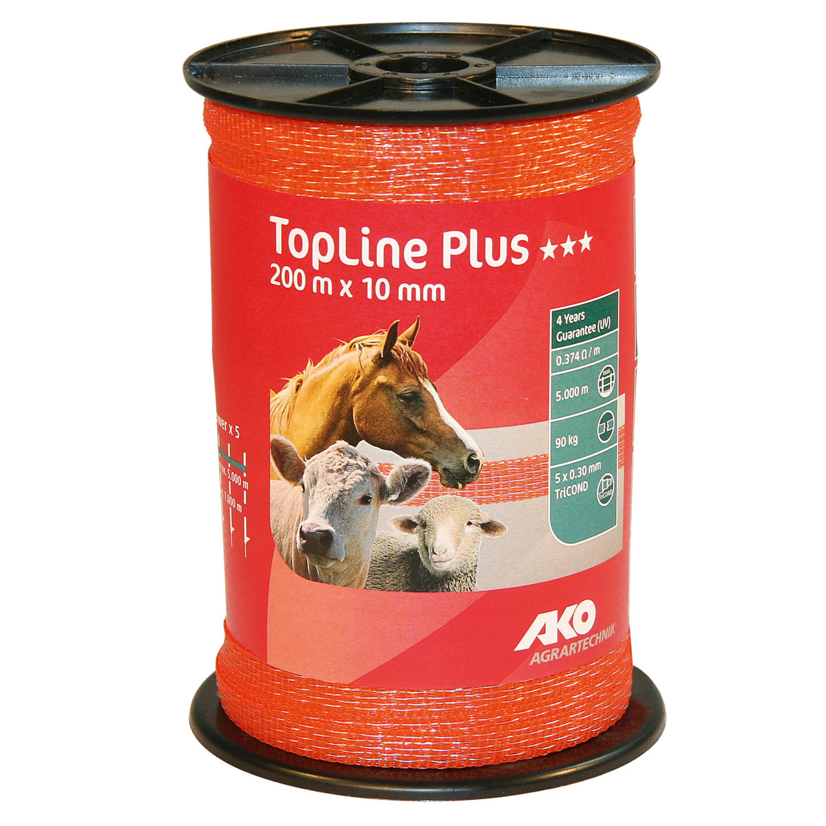 Weidezaunband TopLine Plus 200 m 10 mm orange Bild 2