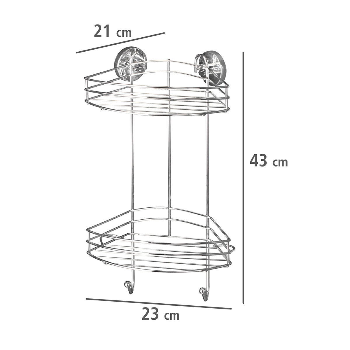 Wenko Vacuum-Loc Eckregal 2 Etagen Bild 5