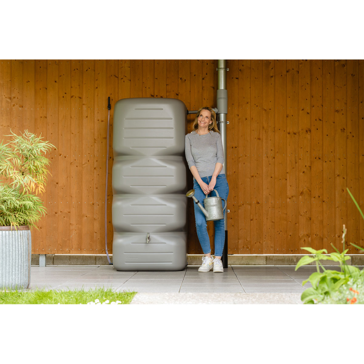 Garantia  Gartentank Cubus 1000 Liter betongrau Bild 6