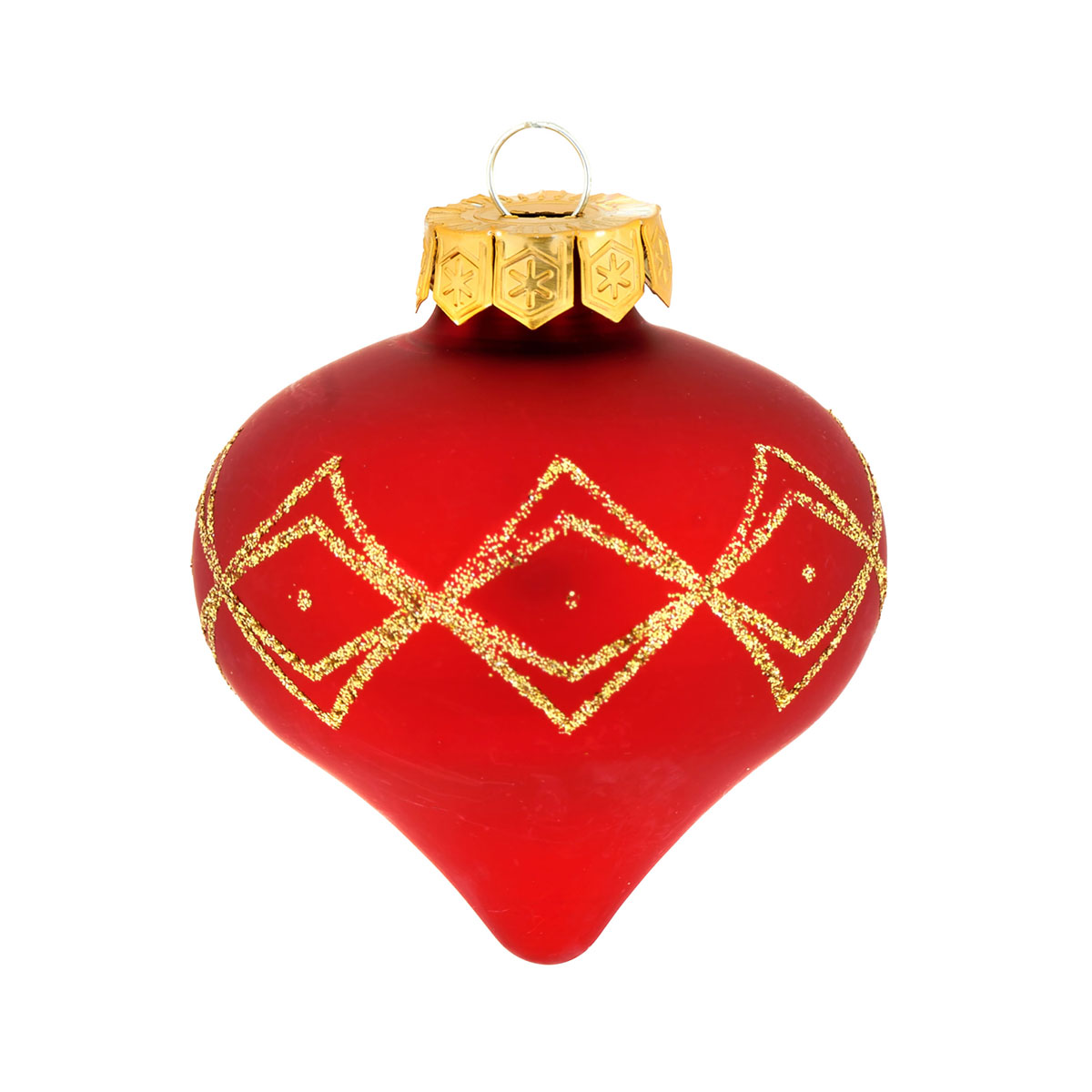 Ambientis Dekorierte Kugel rot-matt Bild 1