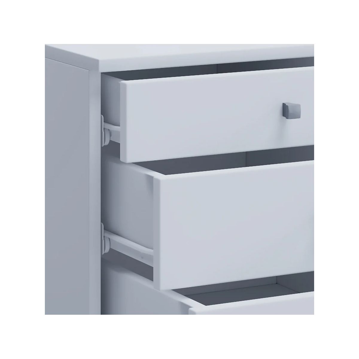 Rollcontainer Lona Maxi weiß/silber Bild 3