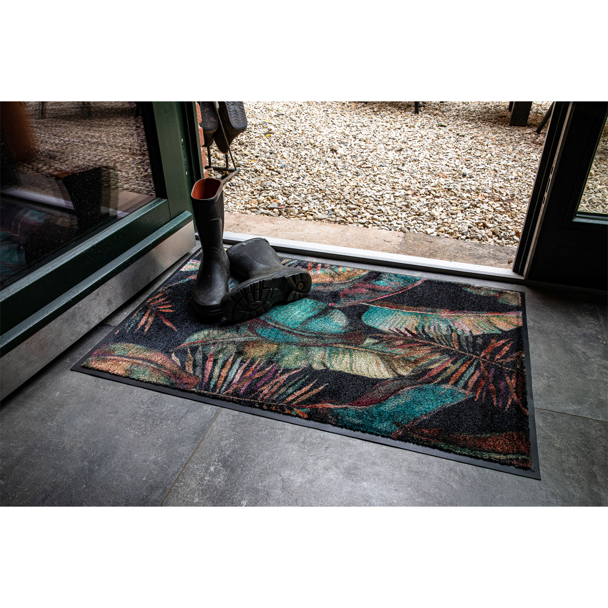 Schöner Wohnen  Schmutzfangmatte Miami 67x100 cm Jungle anthrazit Bild 4