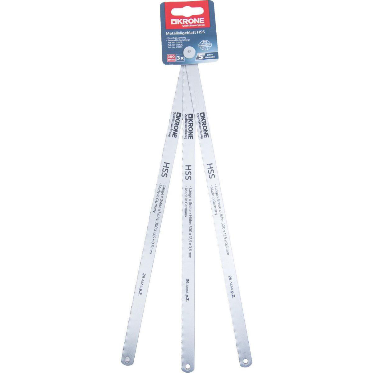 Krone Metallsägeblatt 300 mm HSS 3 Stück Bild 3