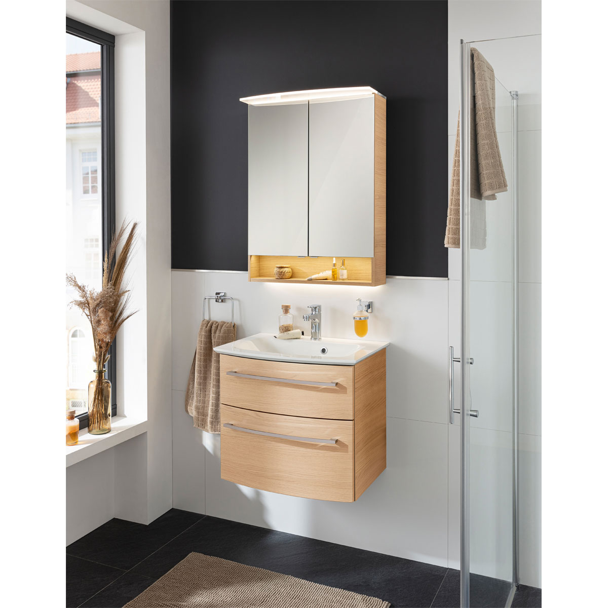 Fackelmann  Spiegelschrank B.Style 600 x 812 x 153 mm Sandeiche LED Bild 6