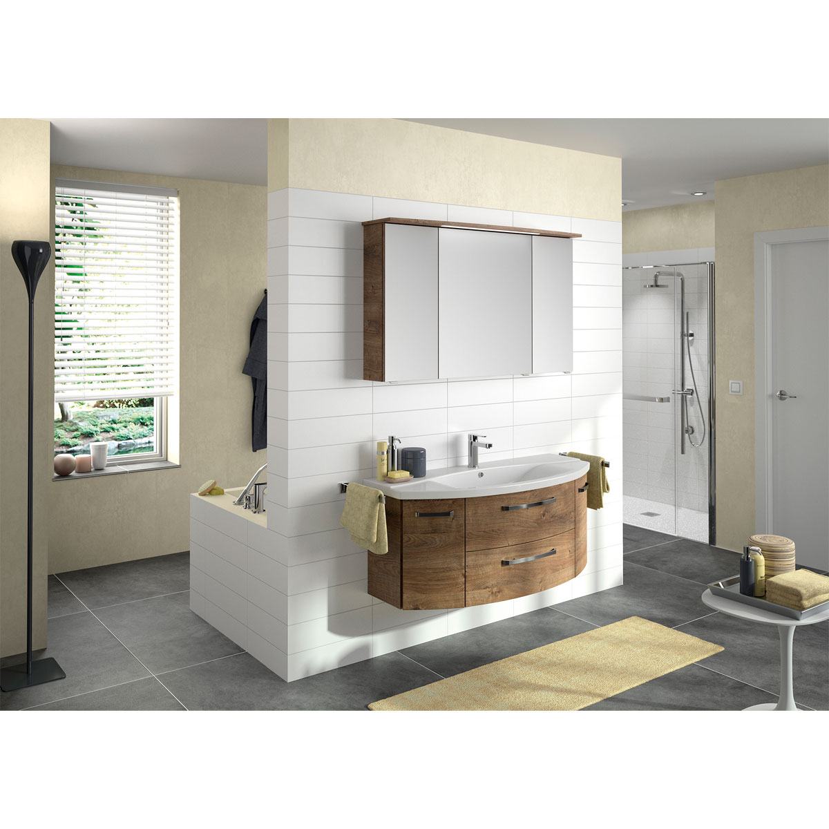 Pelipal LED-Kranzbeleuchtung Asti braun 122 x 1,6 x 26,5 cm Bild 2