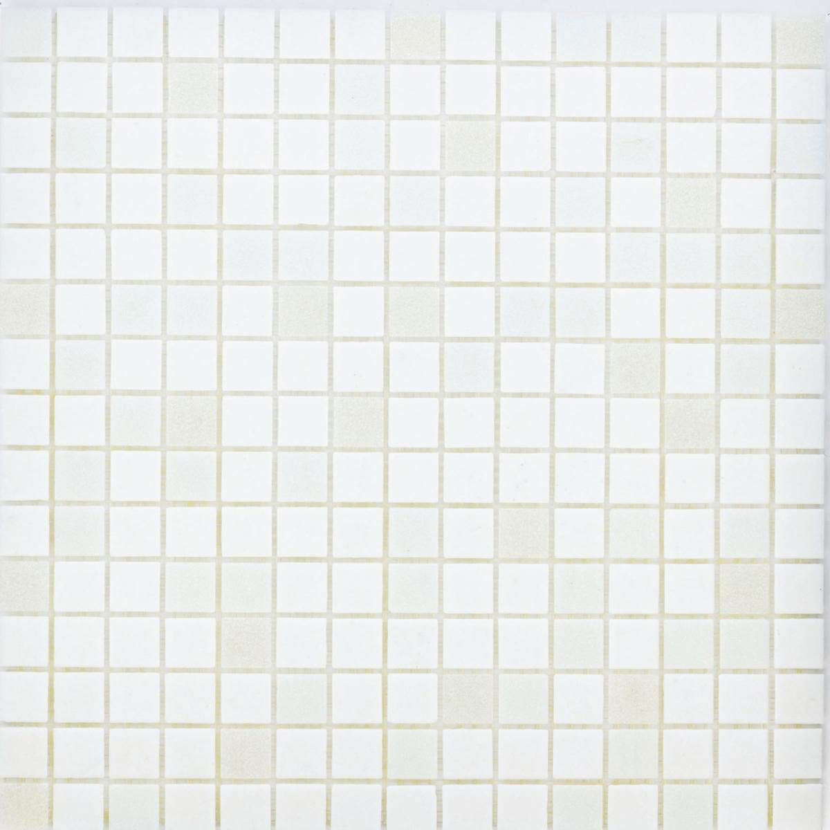 Glasmosaik White Mix 32,7 x 32,7 x 0,4 mm