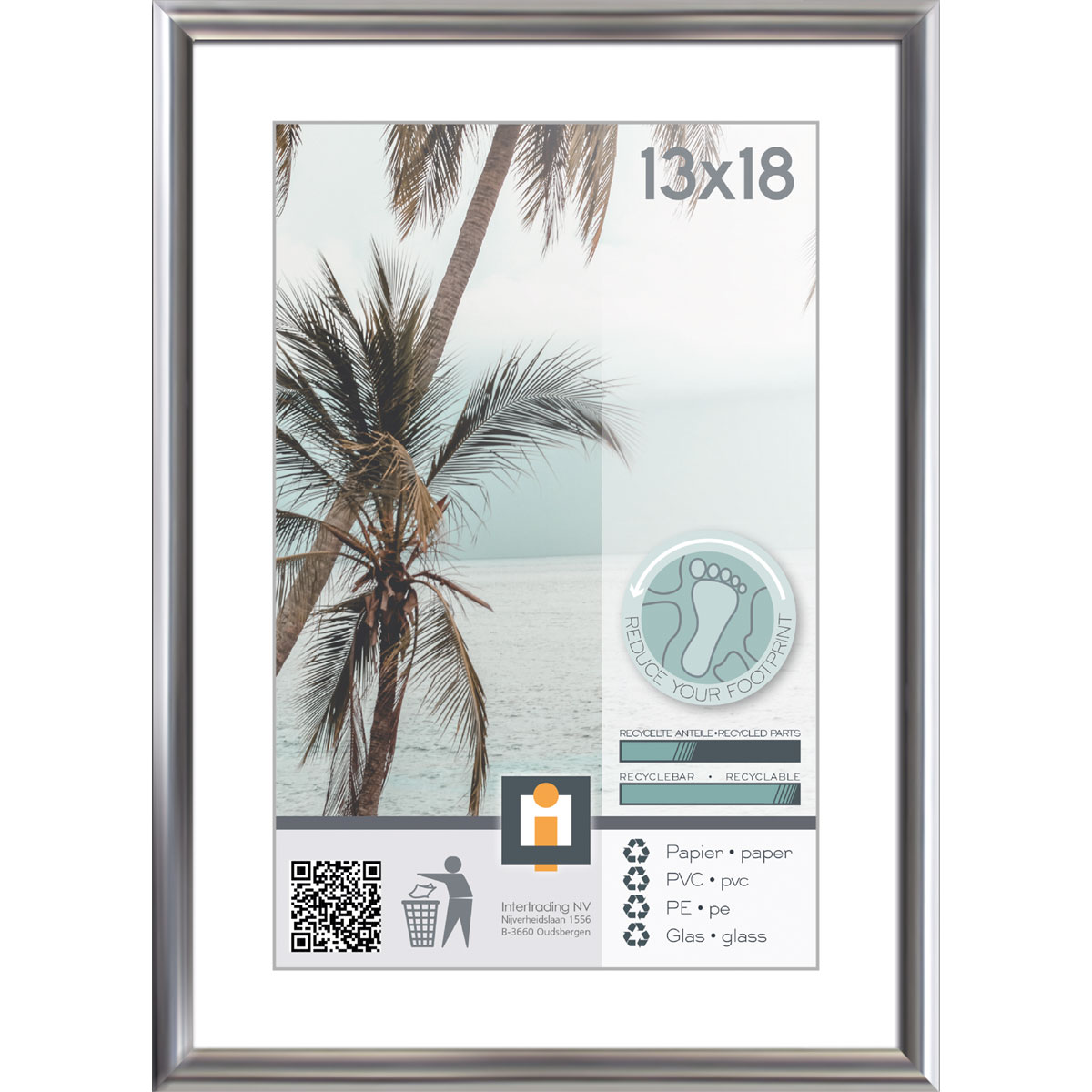 Bilderrahmen Kyoto 13x18 cm silber