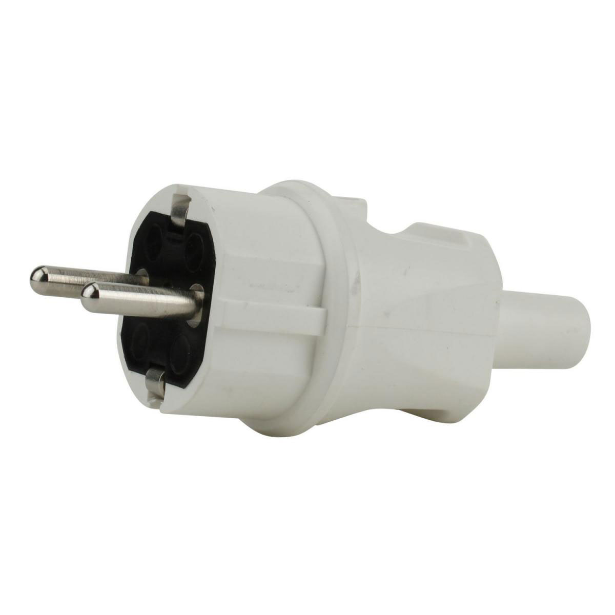 Schutzkontakt-Stecker mit Knickschutz bruchfest