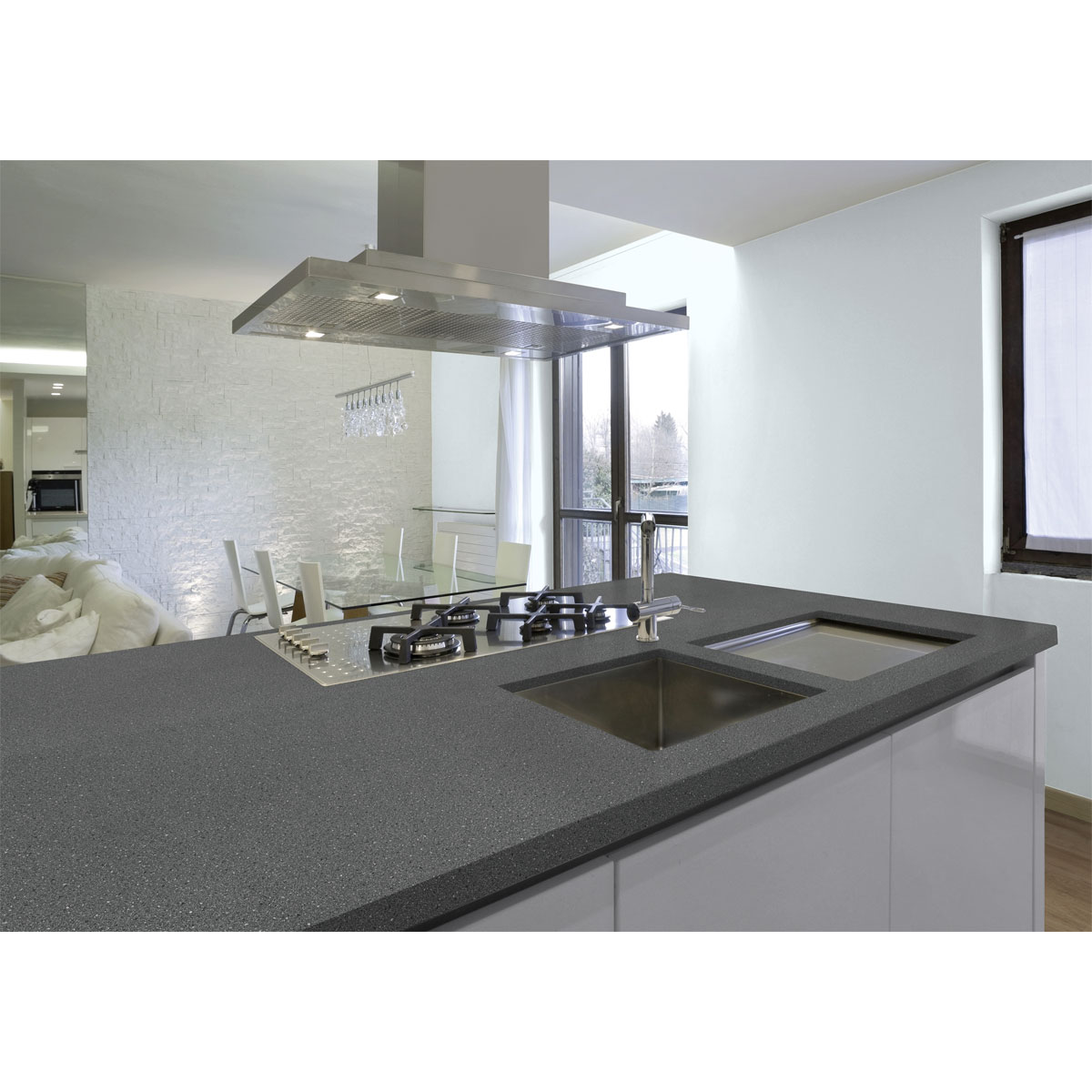 KAINDL  Arbeitsplatte Basic Granito Anthrazit 410 x 60 cm Bild 2