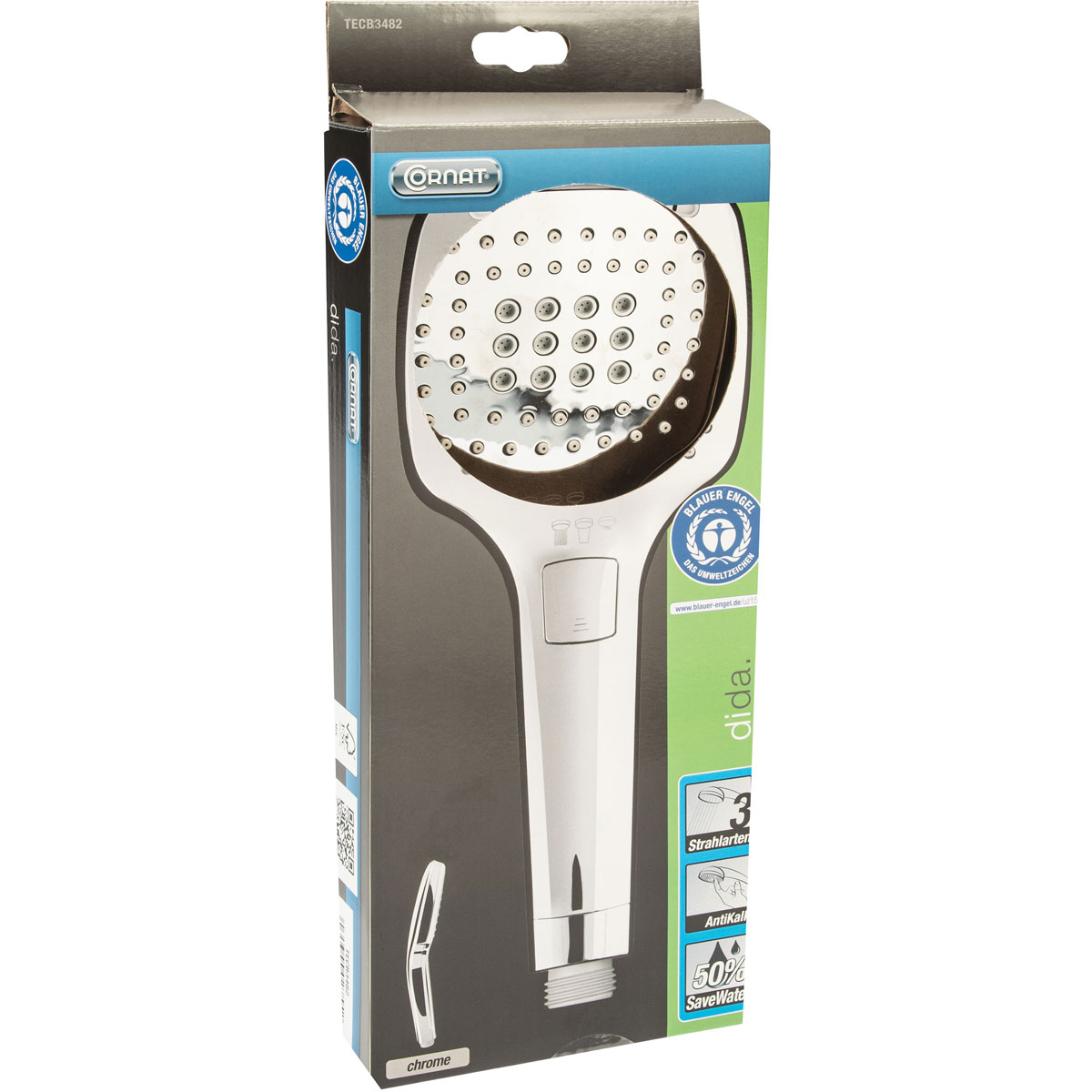 Cornat Dida Handbrause 3S chrom, Blauer Engel Bild 4