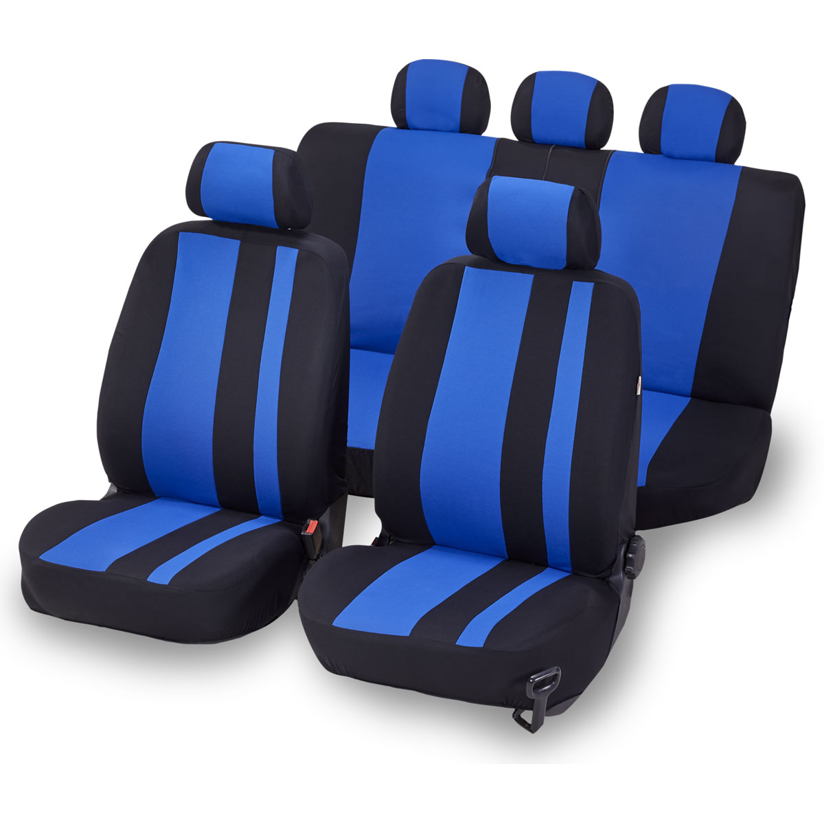Cartrend  Sitzbezug Set Newline blau schwarz 14-teilig