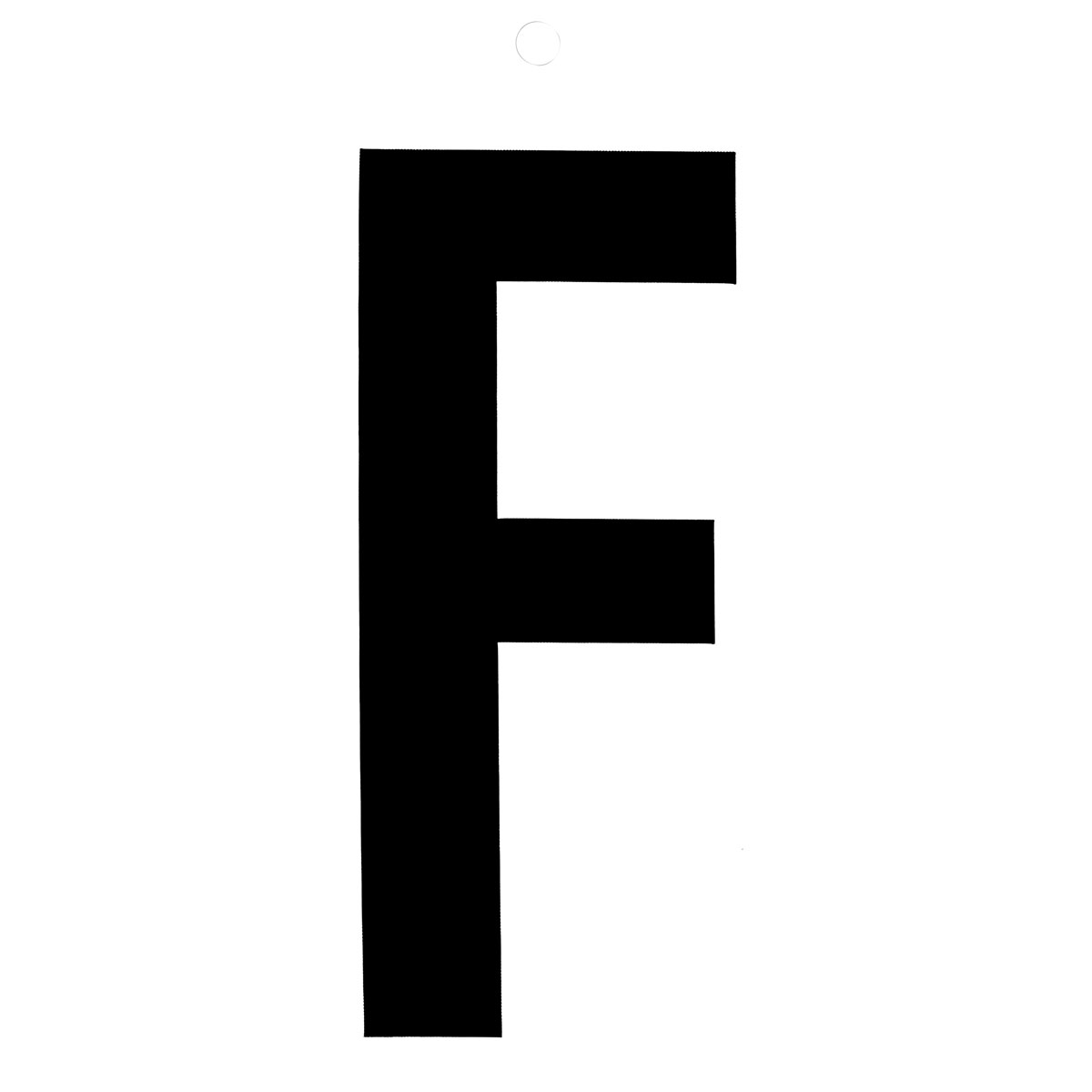 Metafranc Klebebuchstabe F 10 cm schwarz Bild 1