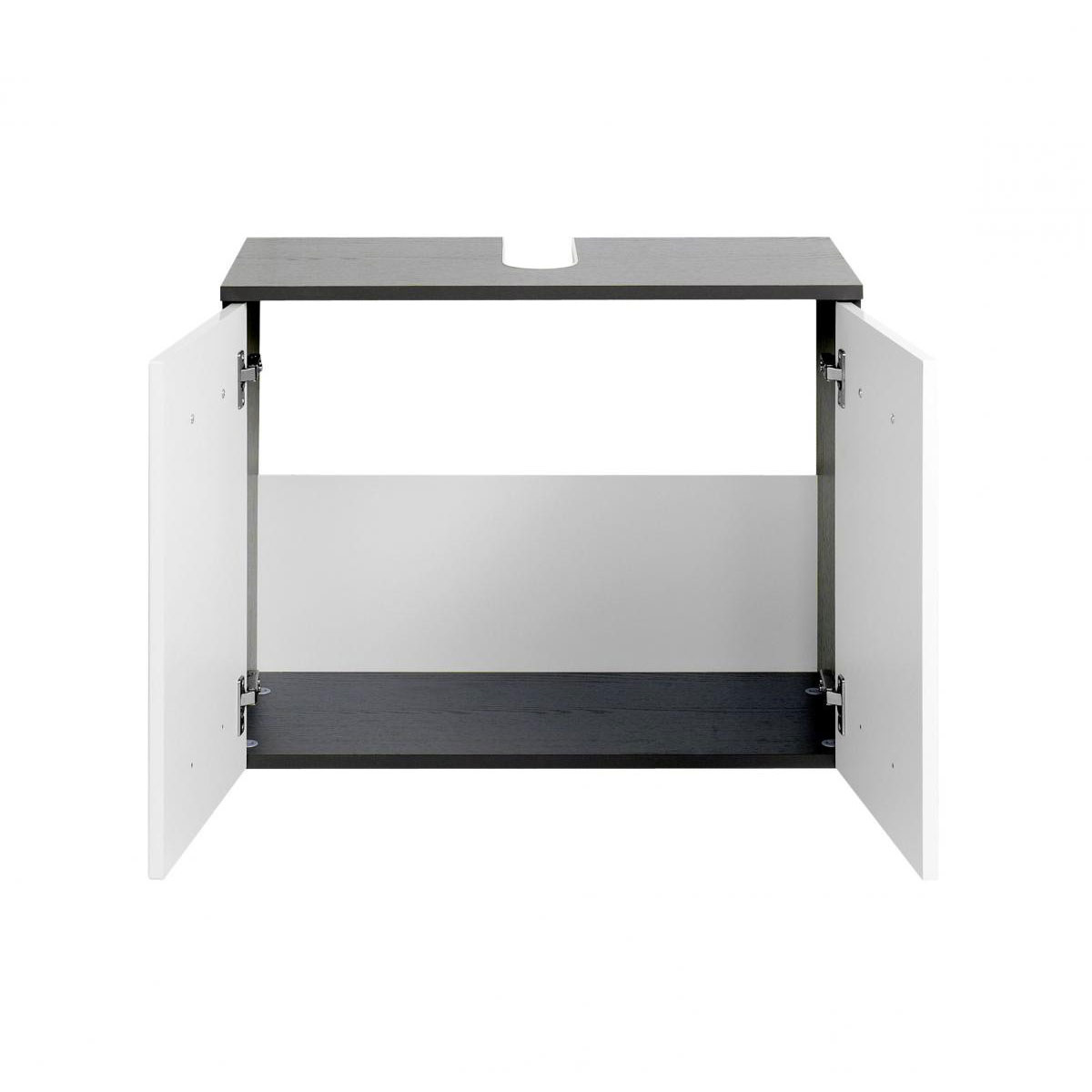 HELD Unterbeckenschrank 70 graphitgrau-weiß 2Türen Bild 2