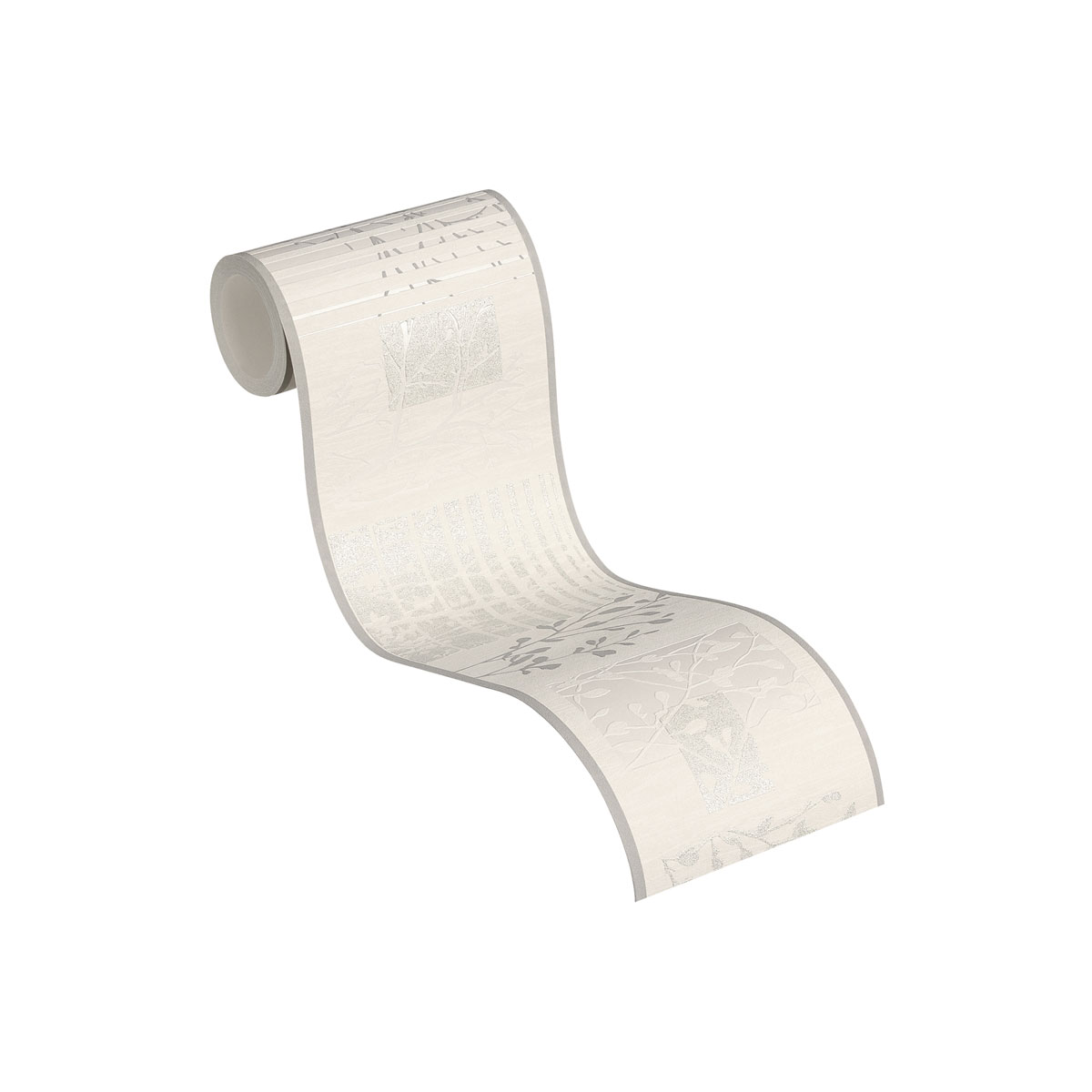 Selbstklebende-Borte Glitzer creme-grau 5 m Bild 2