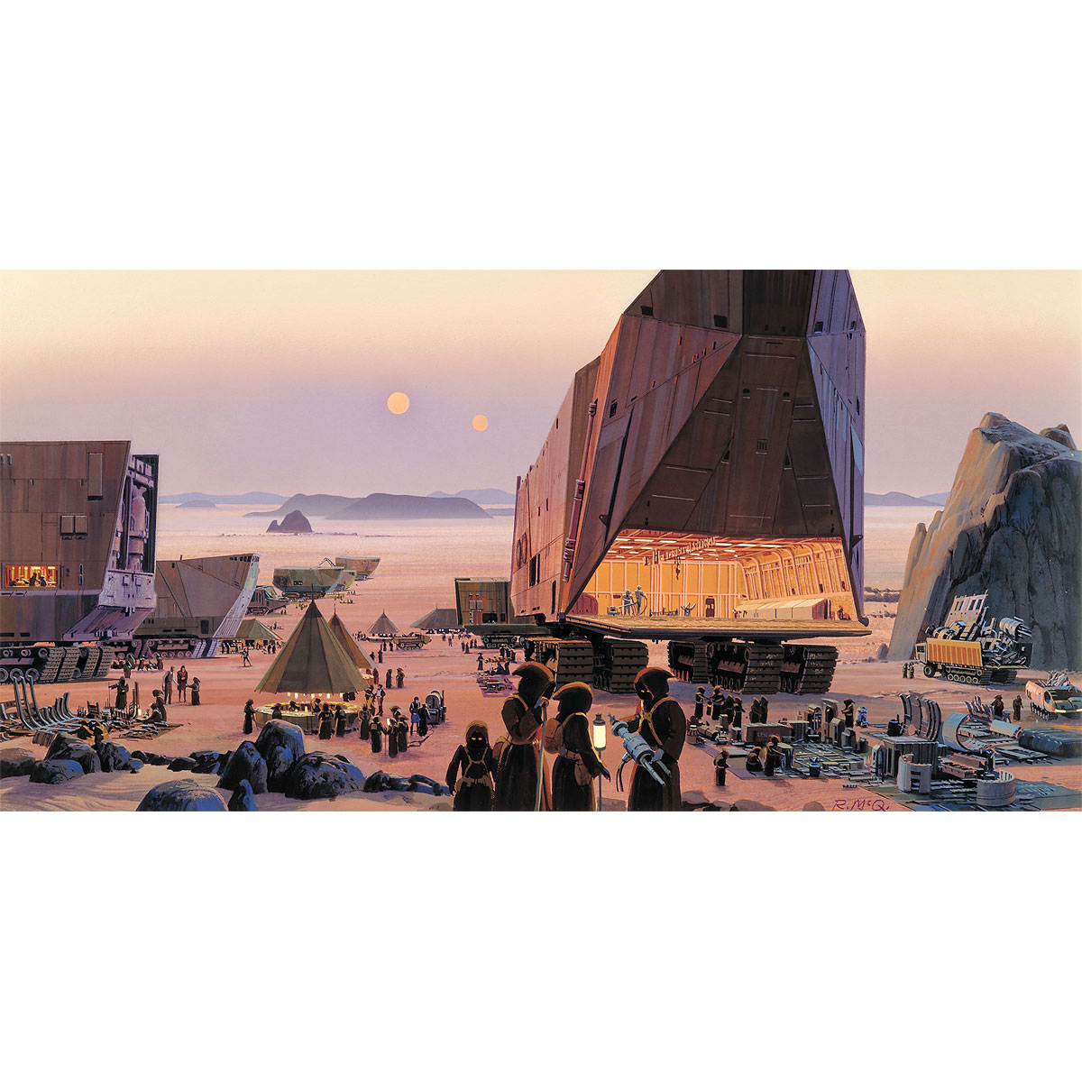 Komar  Vlies Fototapete Star Wars Classic Java Market 500x250 cm Bild 2