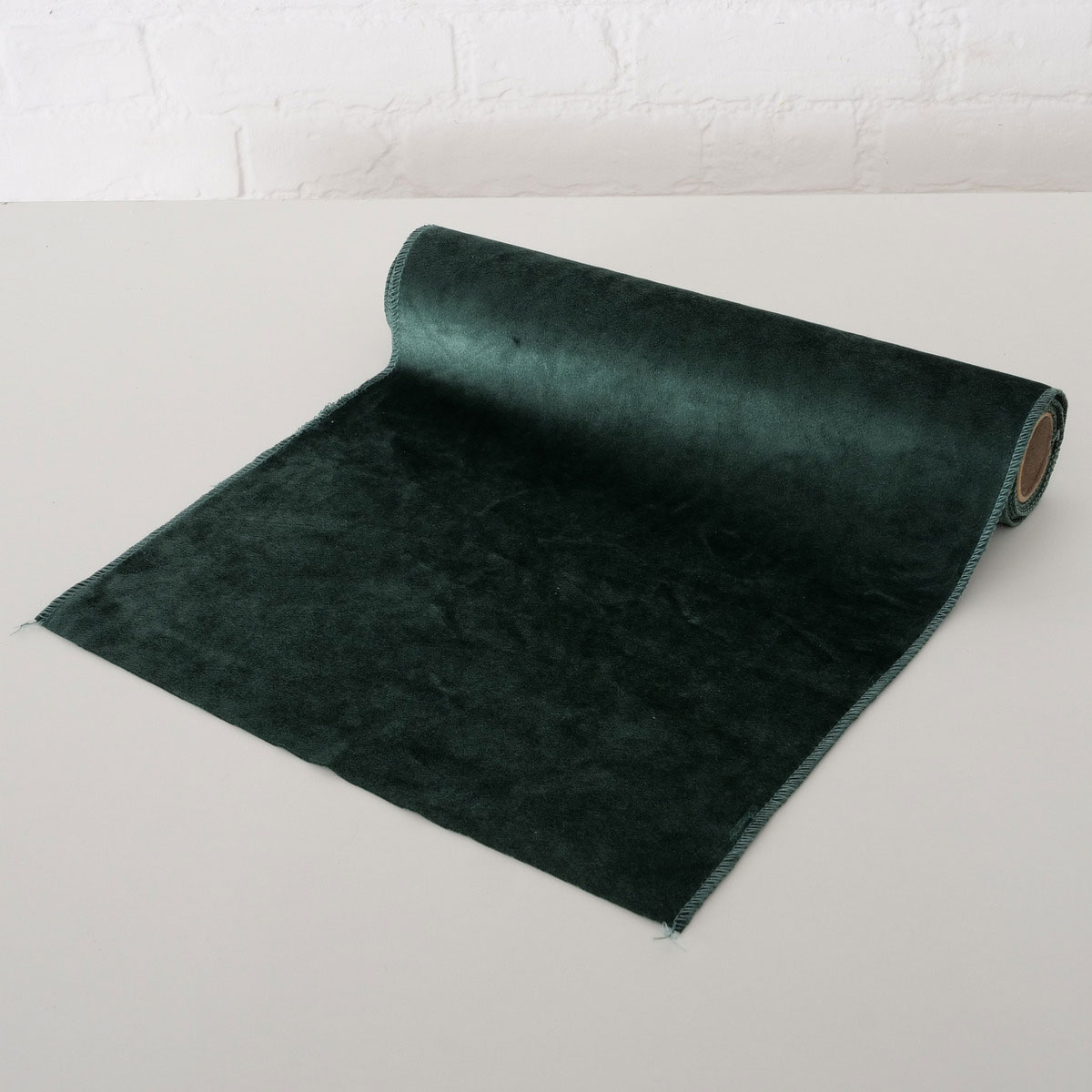 Dekostoff Velvet Rechteck 200 x 35 x 200 cm grün rot Textil Bild 3