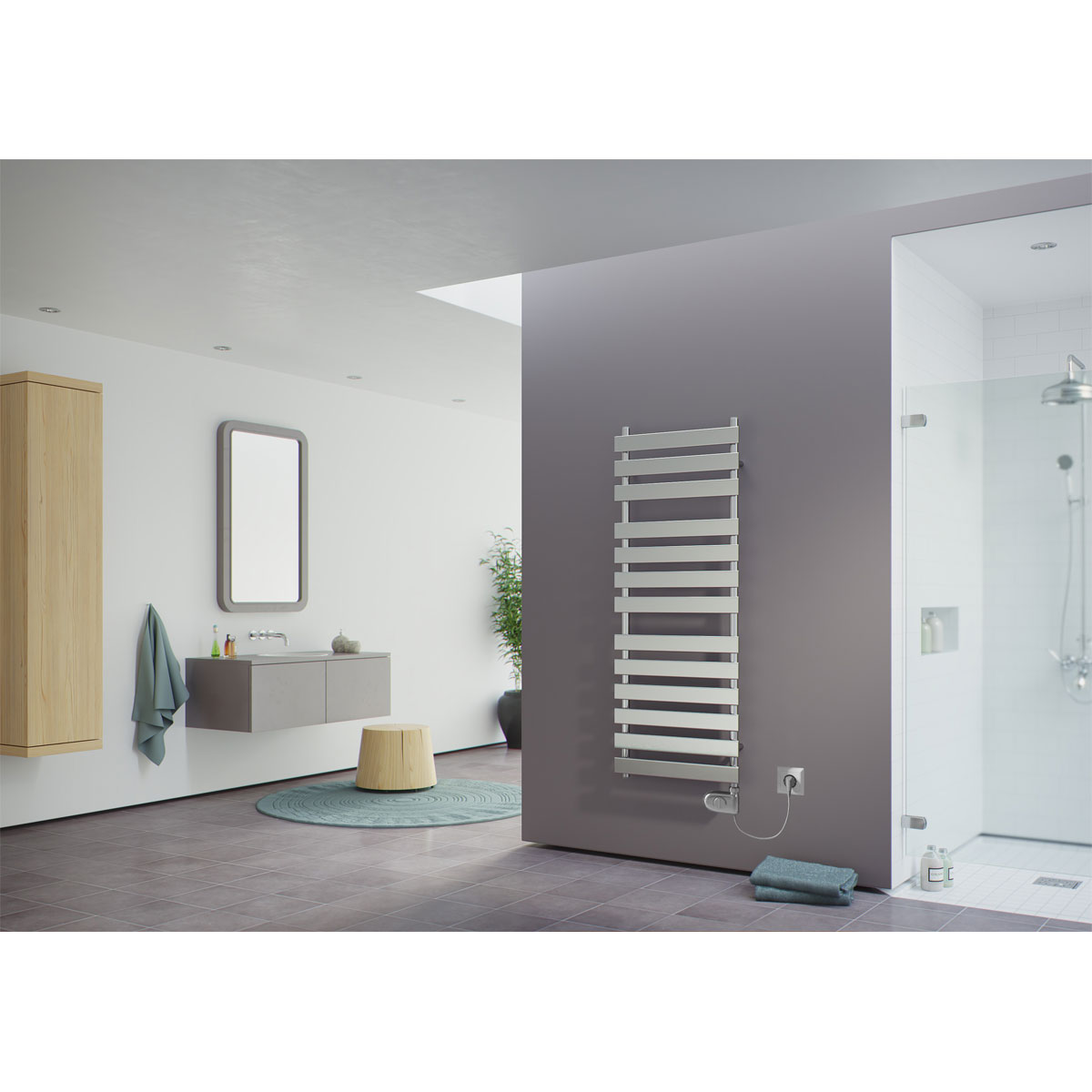 Ximax  Elektrischer Handtuchwärmer C7 1300 x 500 mm 300 Watt Typ 3 Chrom