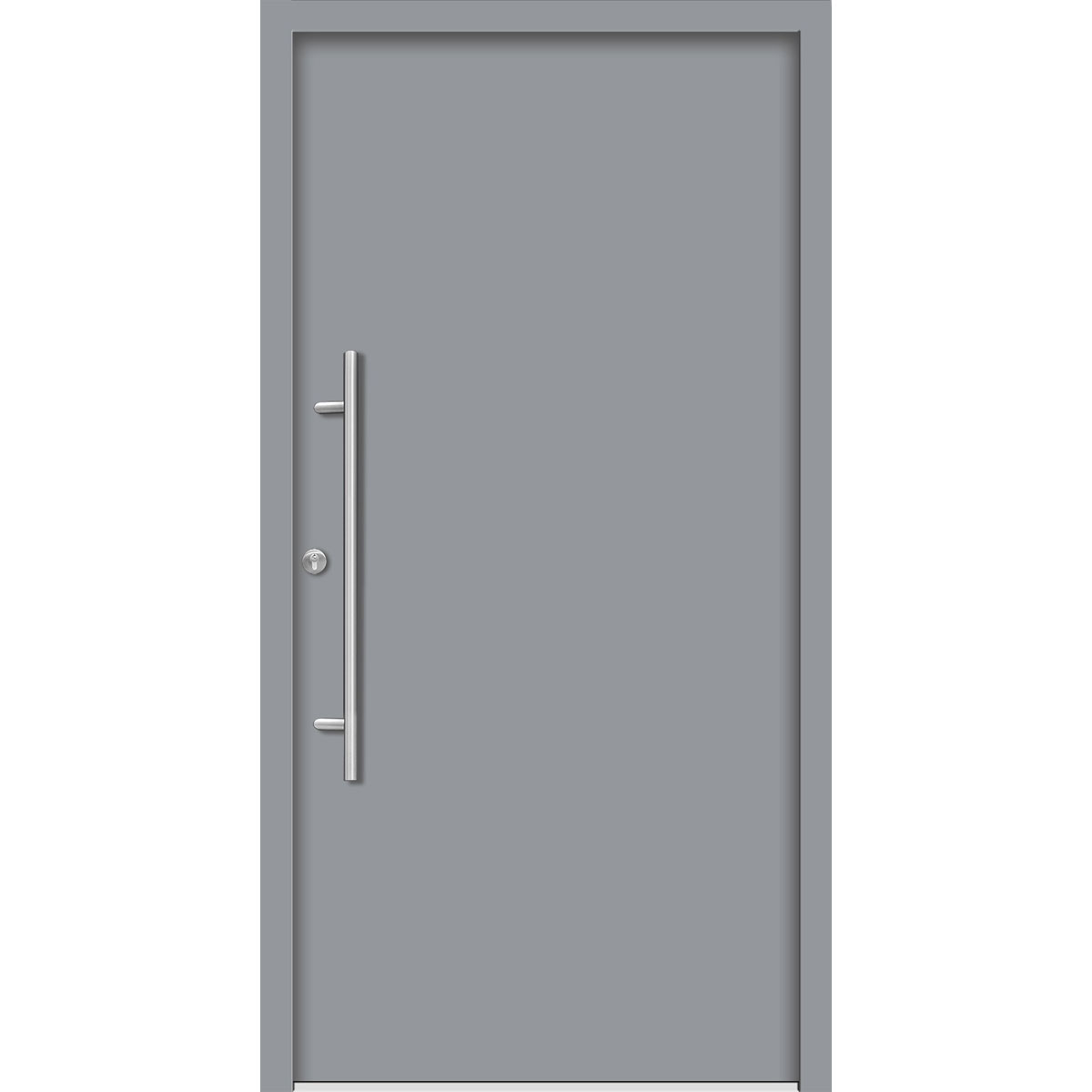 SplenDoor  Premium-Haustür Passivedoor Ribe energiesparend grau 100 x 210 cm links Bild 1