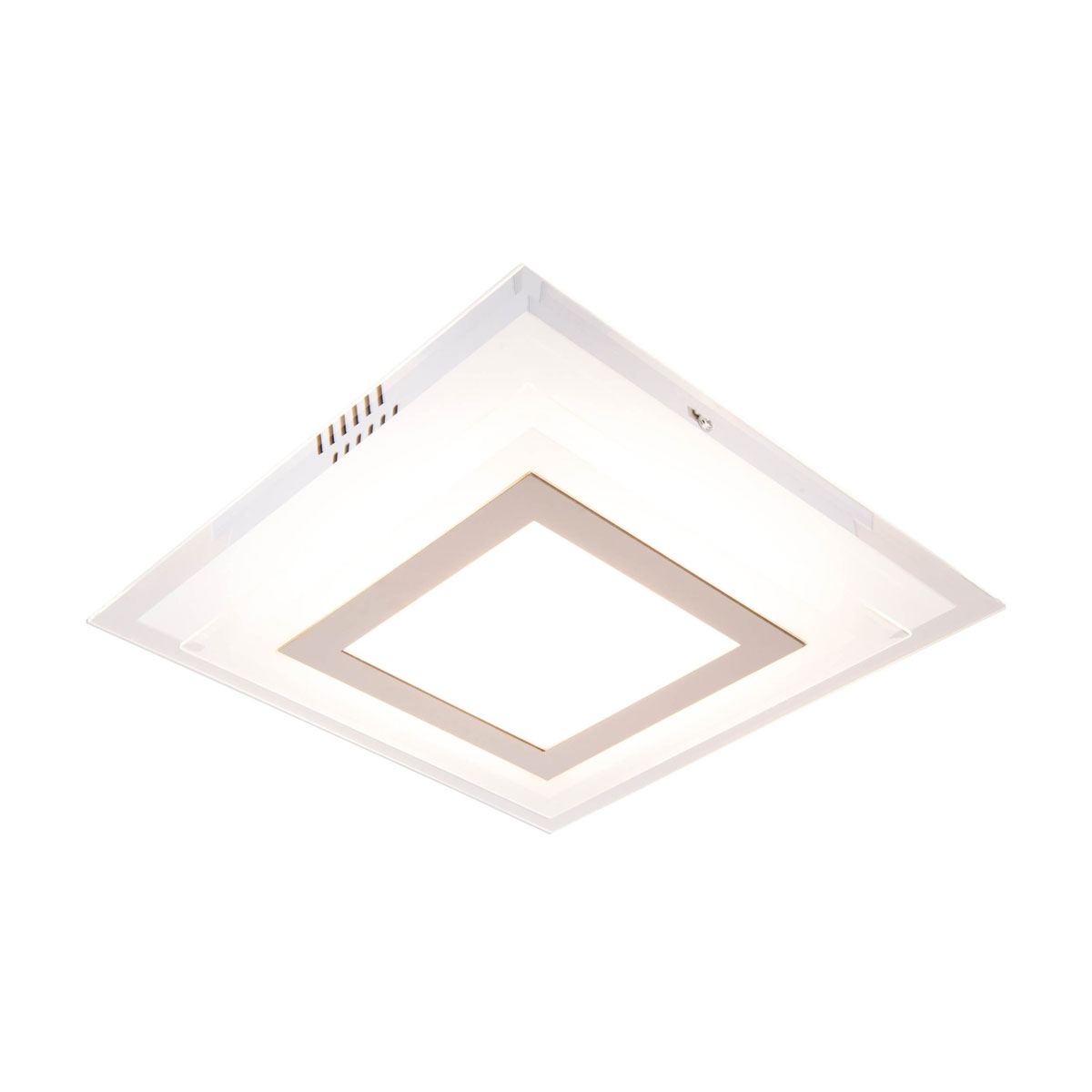 Naeve LED DL Lucca Metall/Glas silberLxBxH: 28x28x7,5cm Bild 7