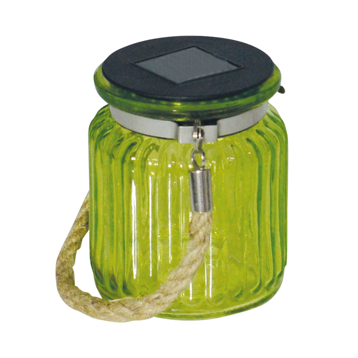 näve LED-Solar-Windlicht inkl Kordel grün Bild 1