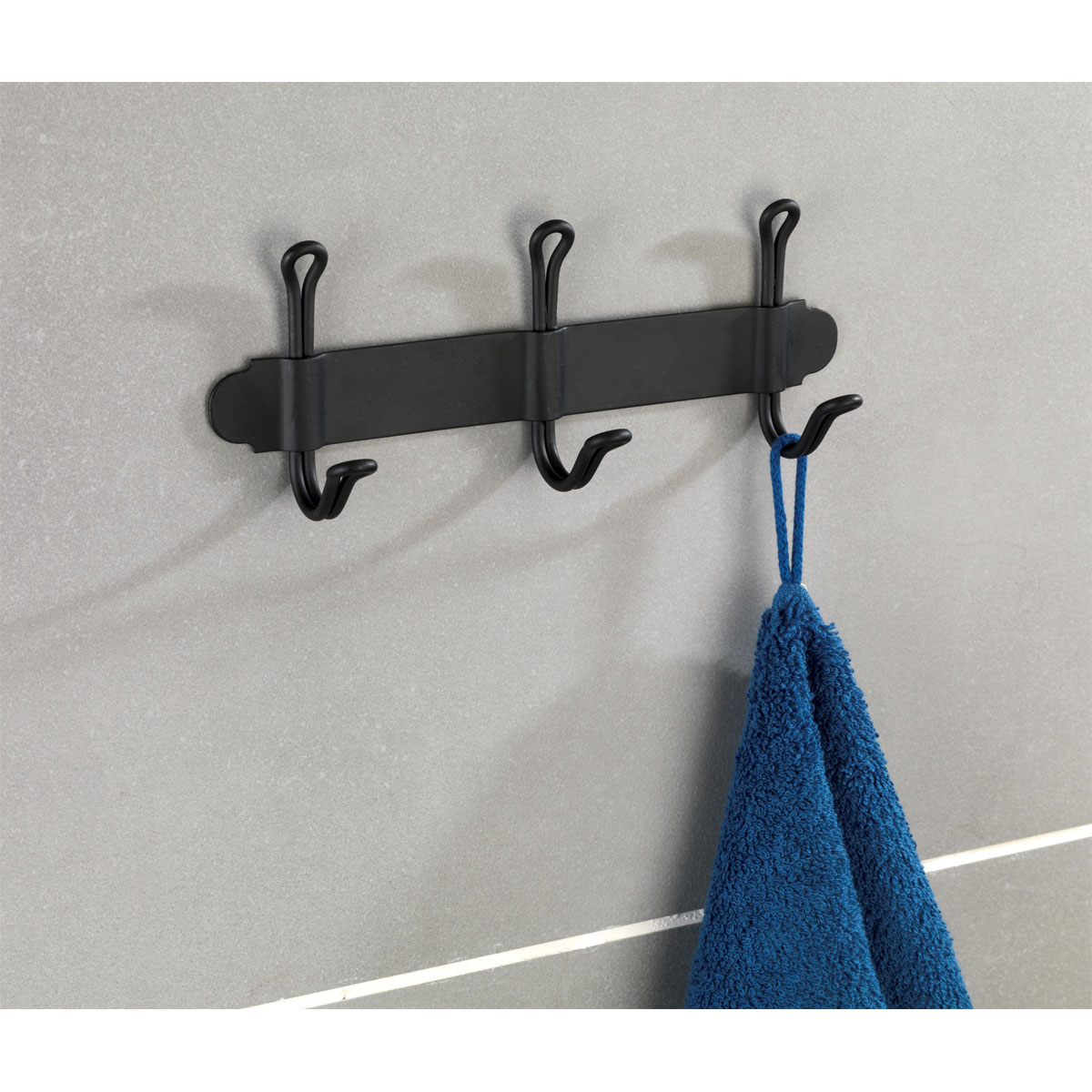 Wenko Hakenleiste Nostalgie Trio schwarz Bild 5