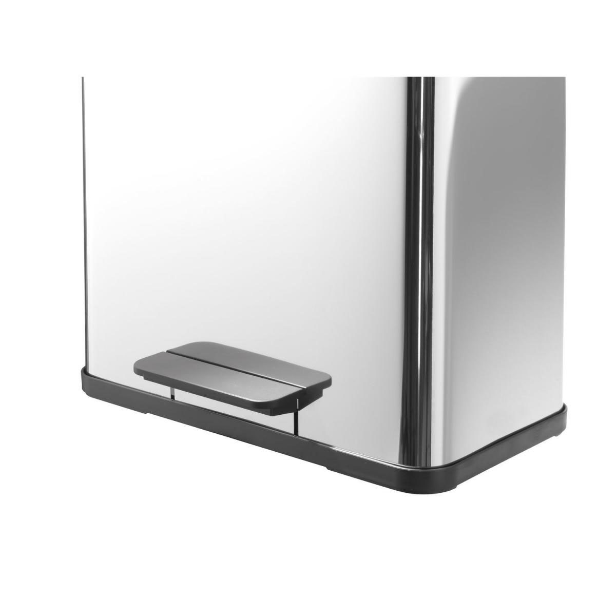 Hailo Trenn-Mülleimer Oeko Duo Plus L 17+9 L wei Bild 4