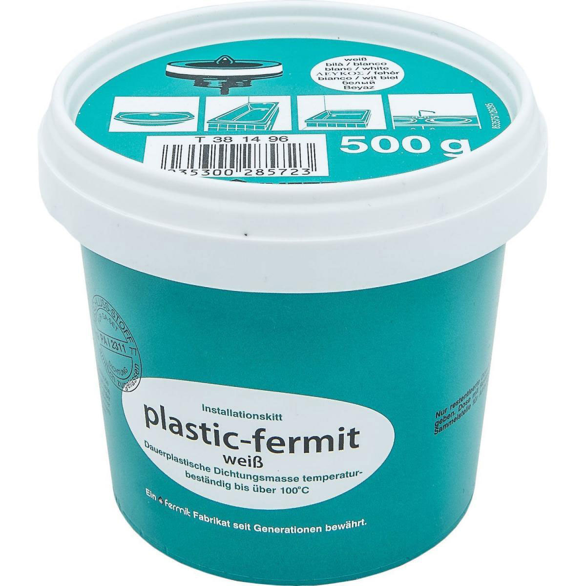 Plastik-Fermit weiß 500 g