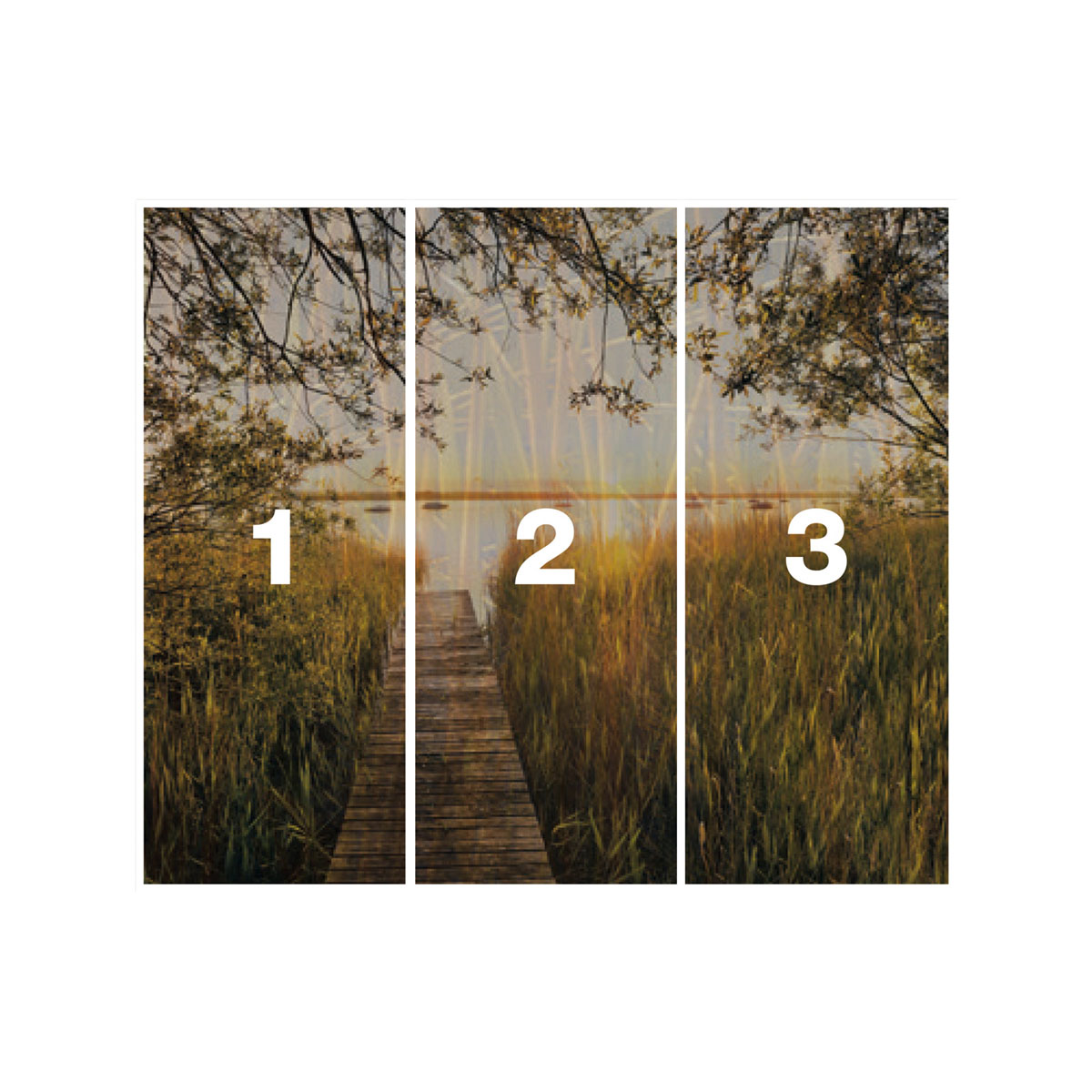 Komar  Vlies Fototapete Lakeside 300x250 cm Bild 3