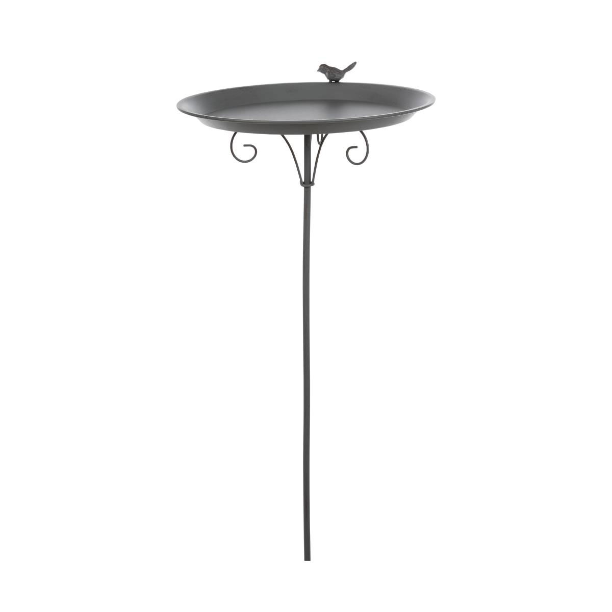 Trixie  Vogeltränke mit Fuß 1800ml/ Durchmesser 35 cm grau