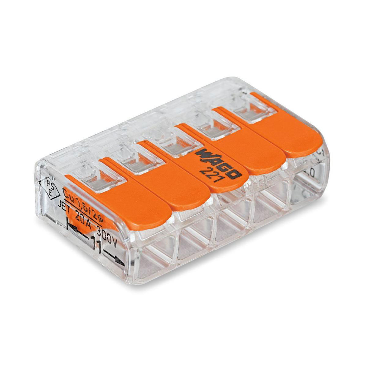 Verbindungsklemme 5-polig 0,08-4 mm 3 Stück