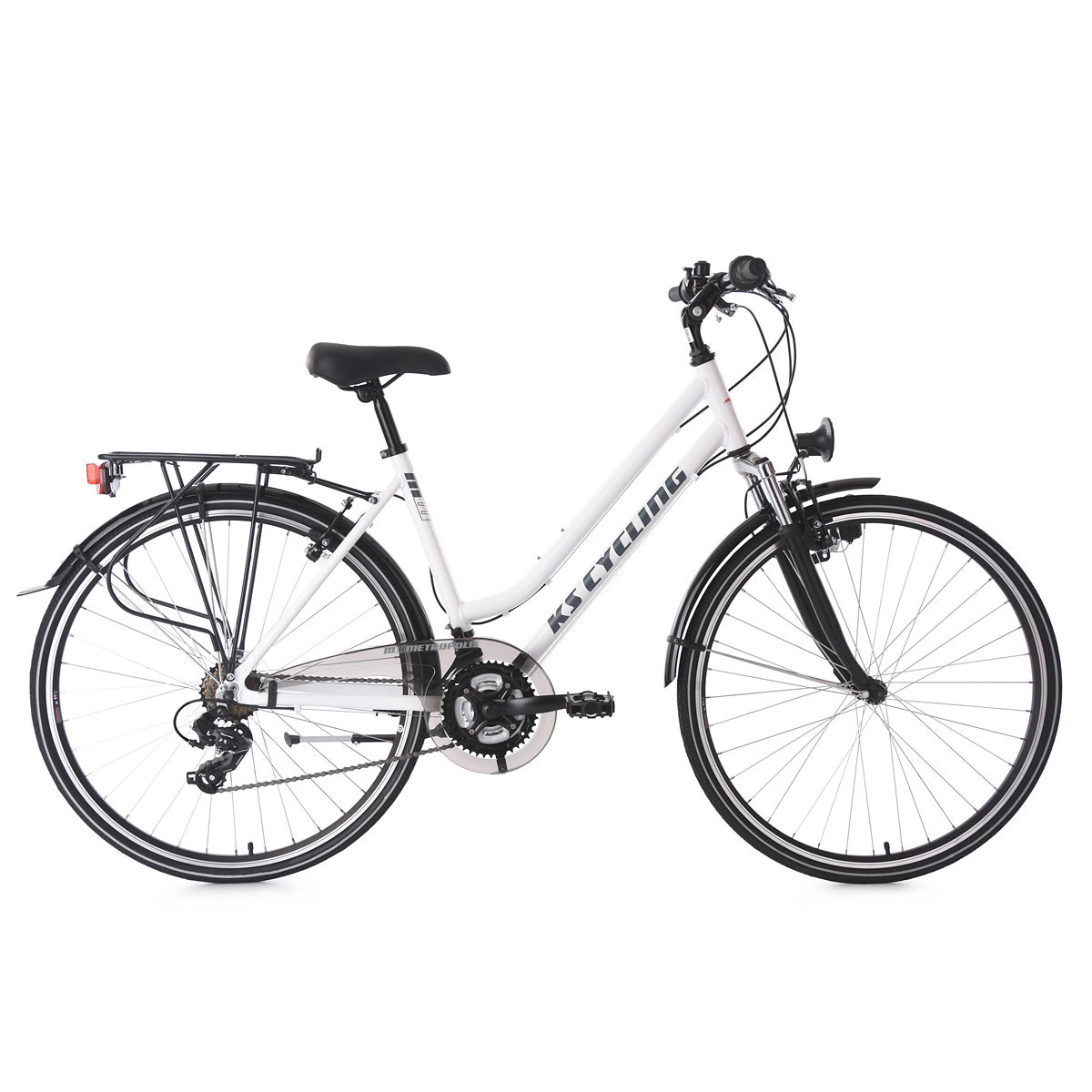KS Cycling Trekkingrad Metropolis Damen Flachlenker 53 cm weiß Bild 1
