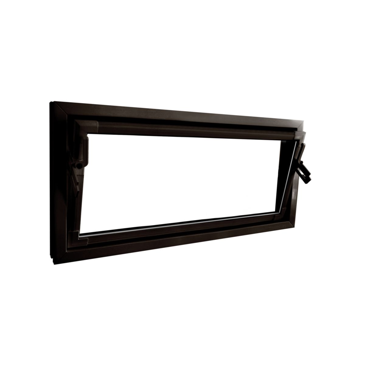 Kippfenster Q59 1000 x 500 mm ISO Glas braun